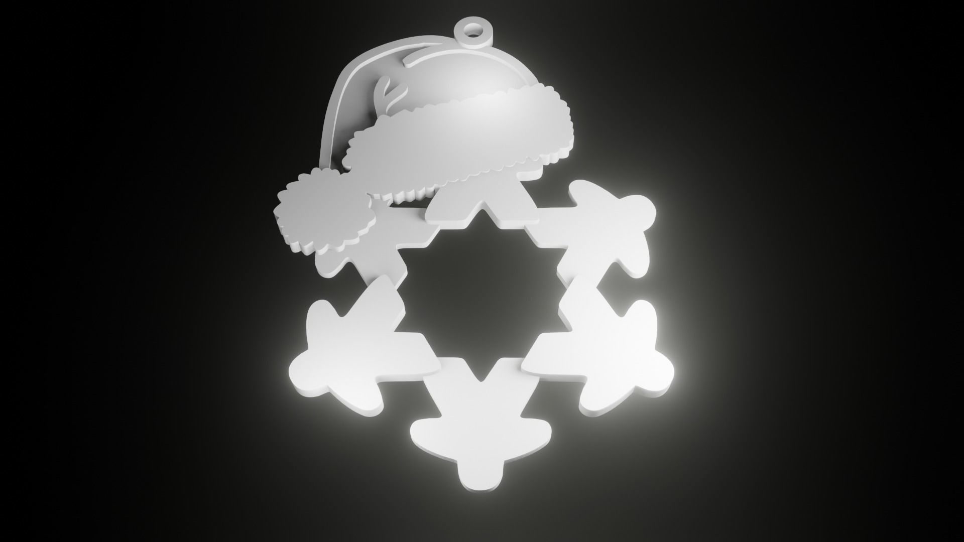 Meeple Themed Christmas Decoration 3D print model_1