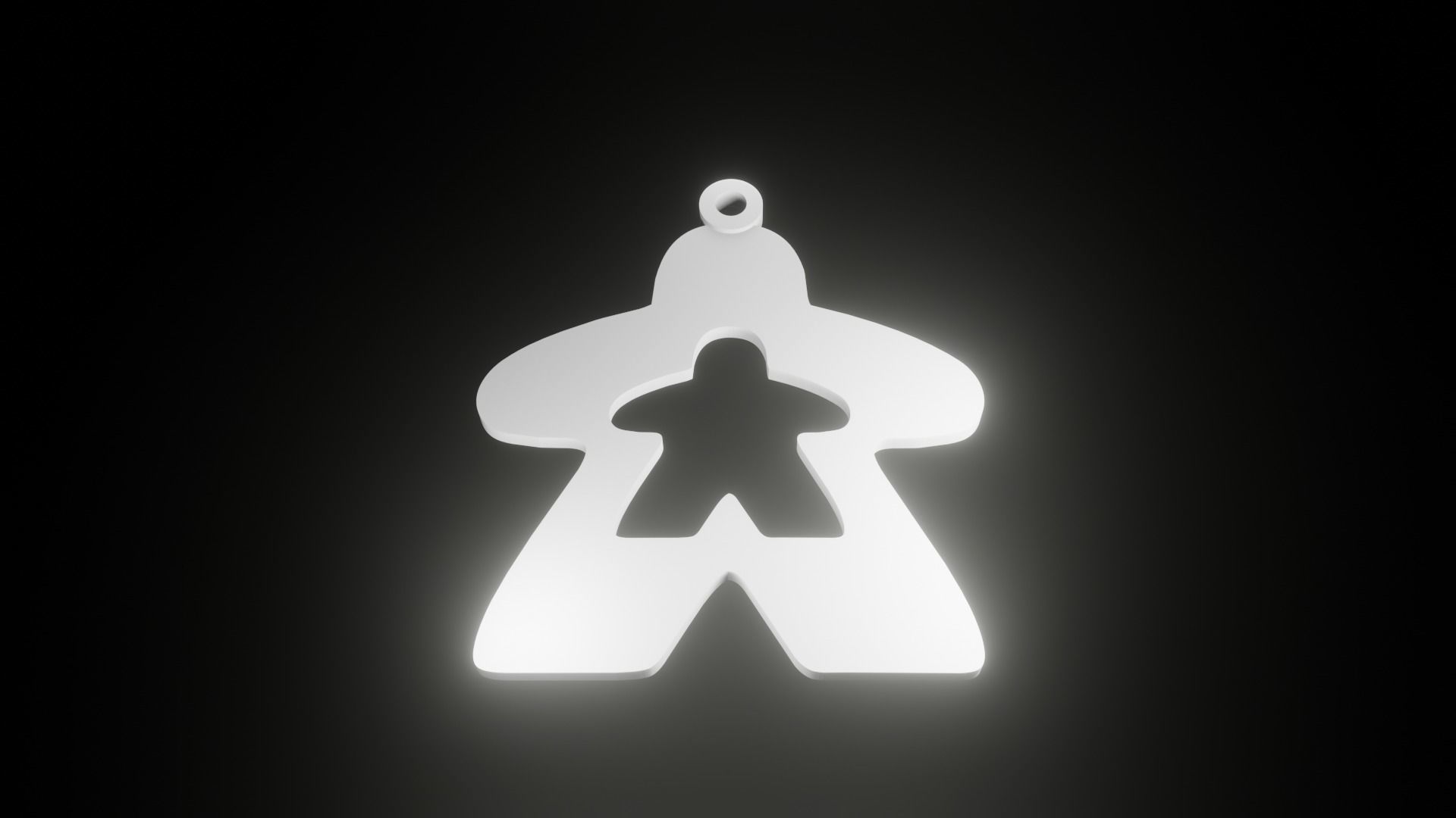 Meeple Themed Christmas Decoration 3D print model_2