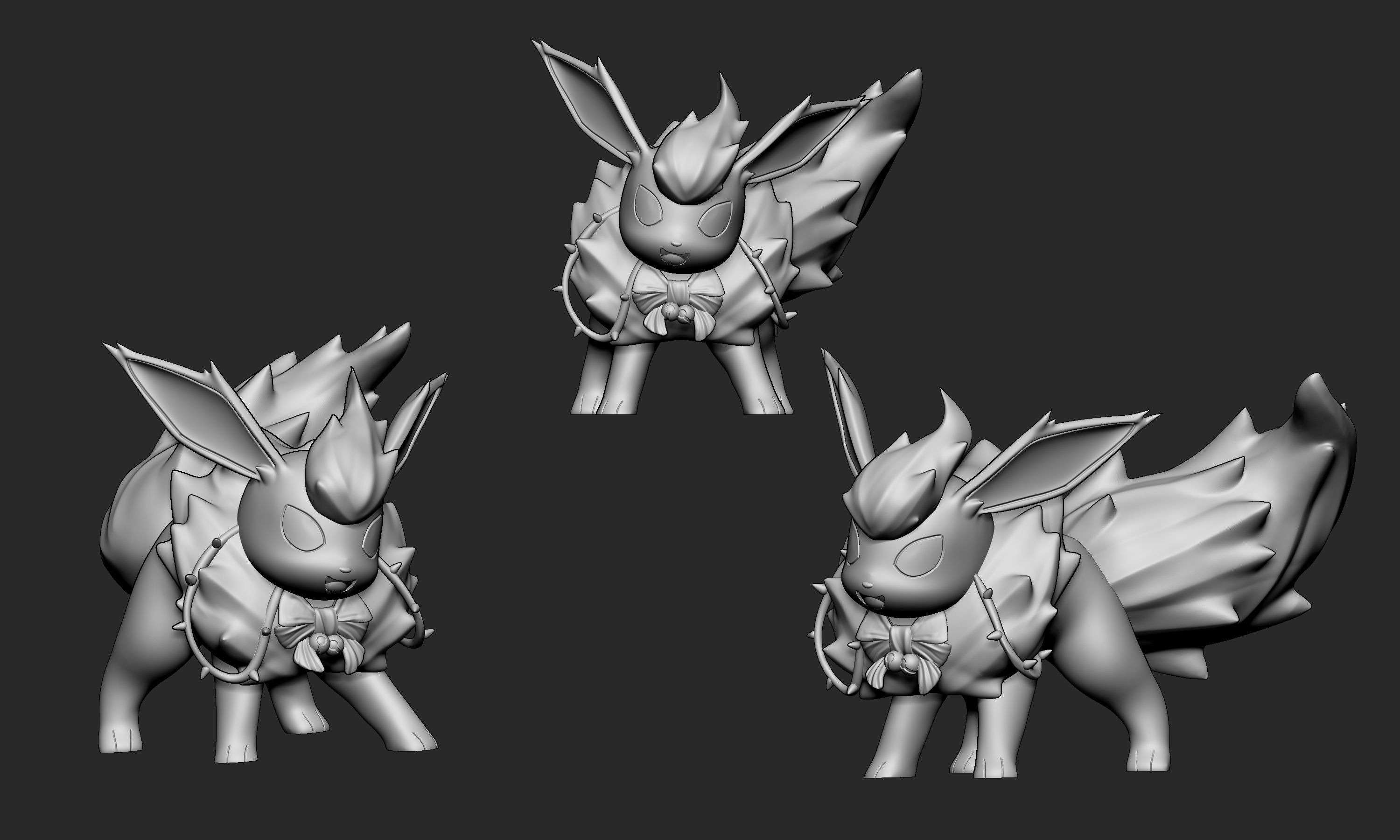 Pokemon - Christmas Flareon 3D print model_6