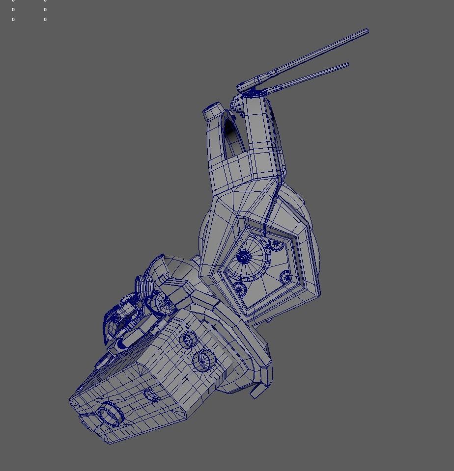 vr head set lowpoly Mechanical hardsurface 4k tex Low-poly 3D model_7