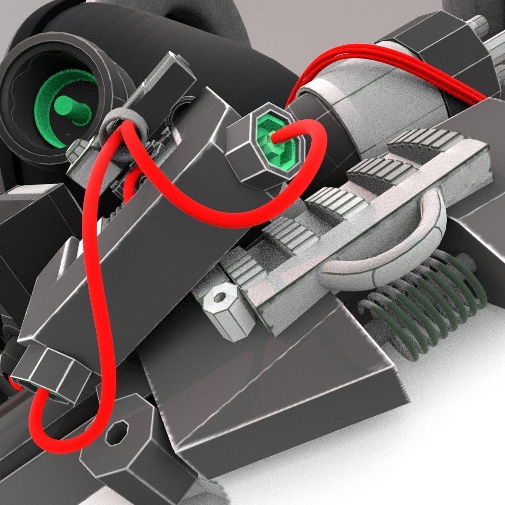 vr head set lowpoly Mechanical hardsurface 4k tex Low-poly 3D model_1