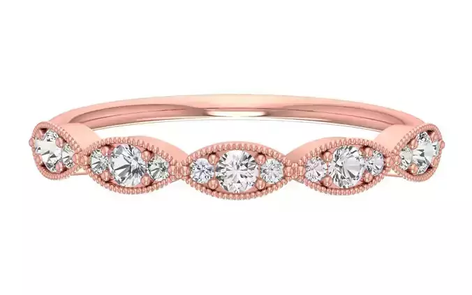 Solitaire Women Light Weight Band Ring