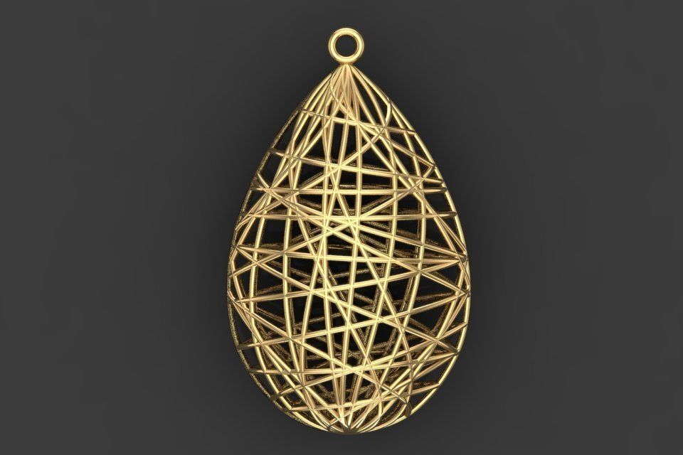 Pipe Set gold ring with intricate design 3D print model_1