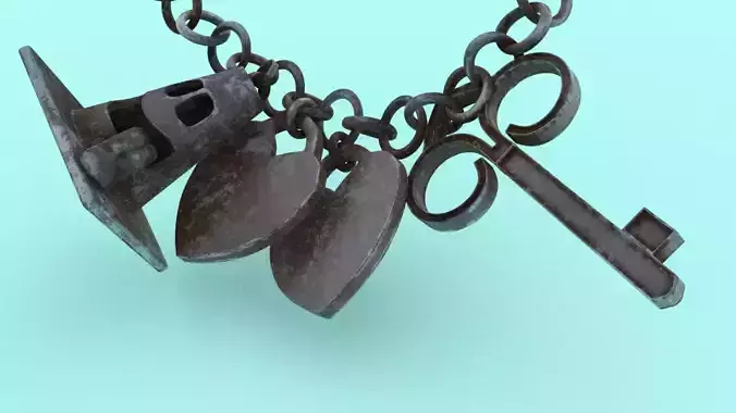 necklace Accessories lowpoly 4k tex Low-poly 3D model