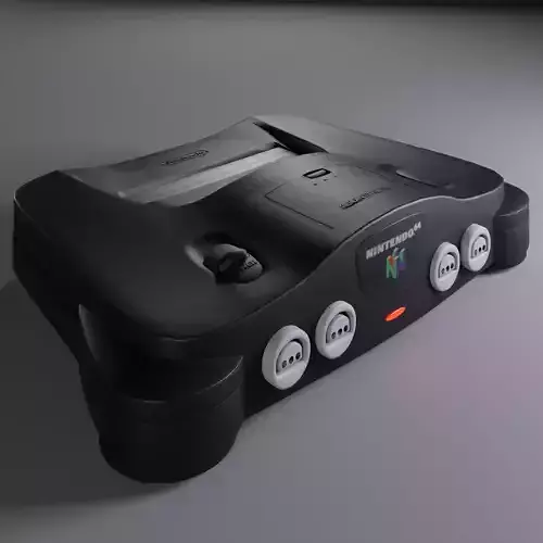 Nintendo 64 Console Low-poly 3D model