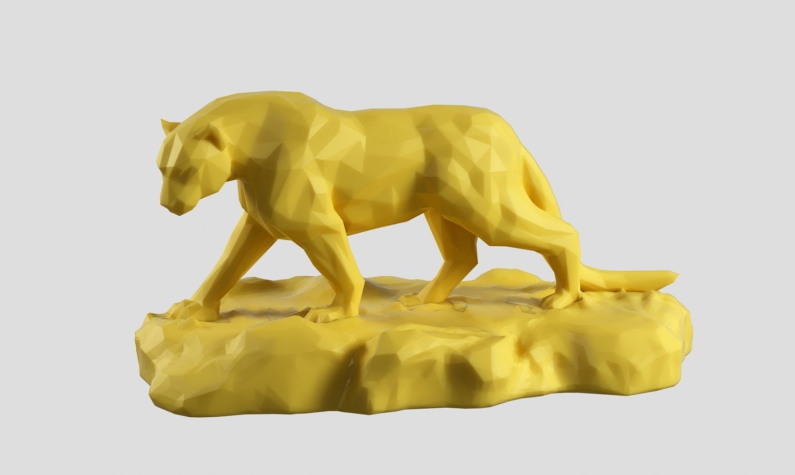 panther low poly a01  3D print model_20
