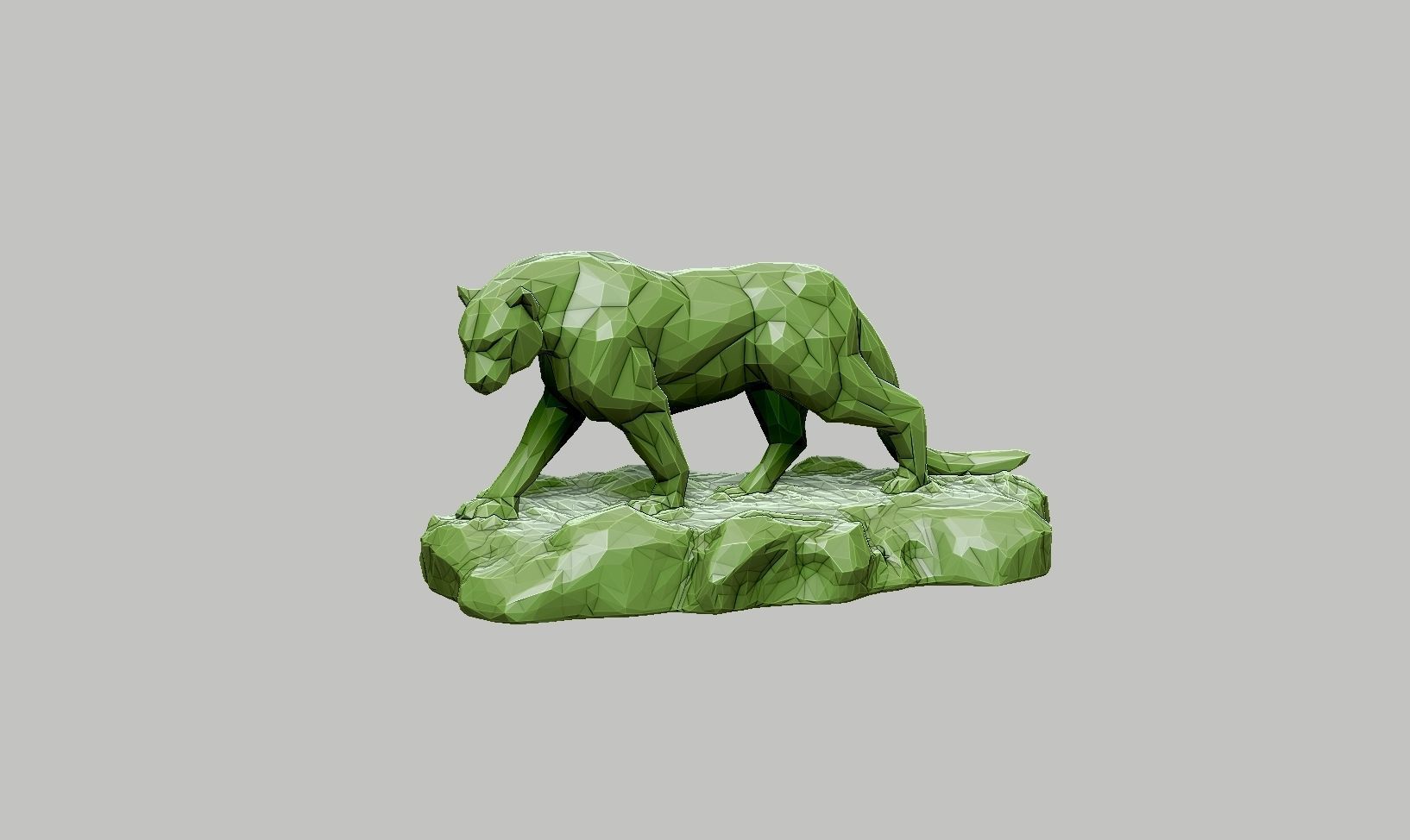panther low poly a01  3D print model_15