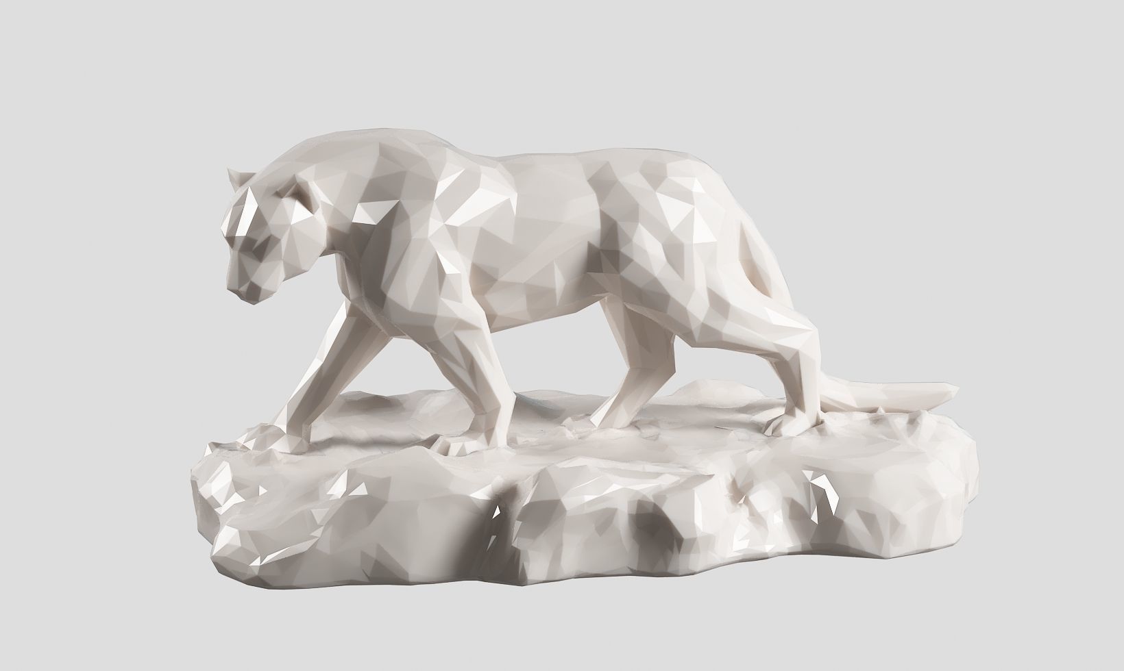 panther low poly a01  3D print model_19