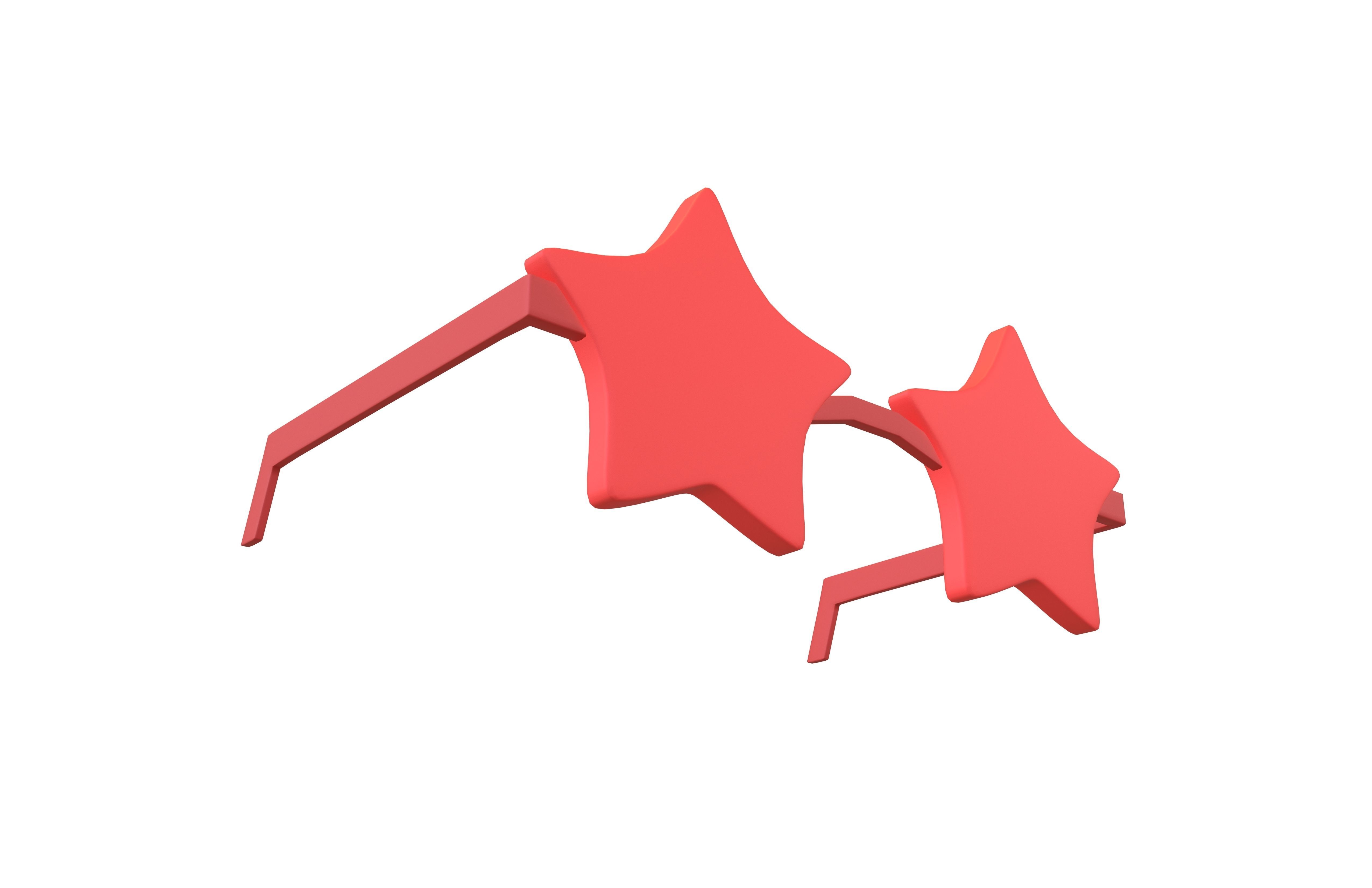 Star Sunglasses v1 005 Low-poly 3D model_2