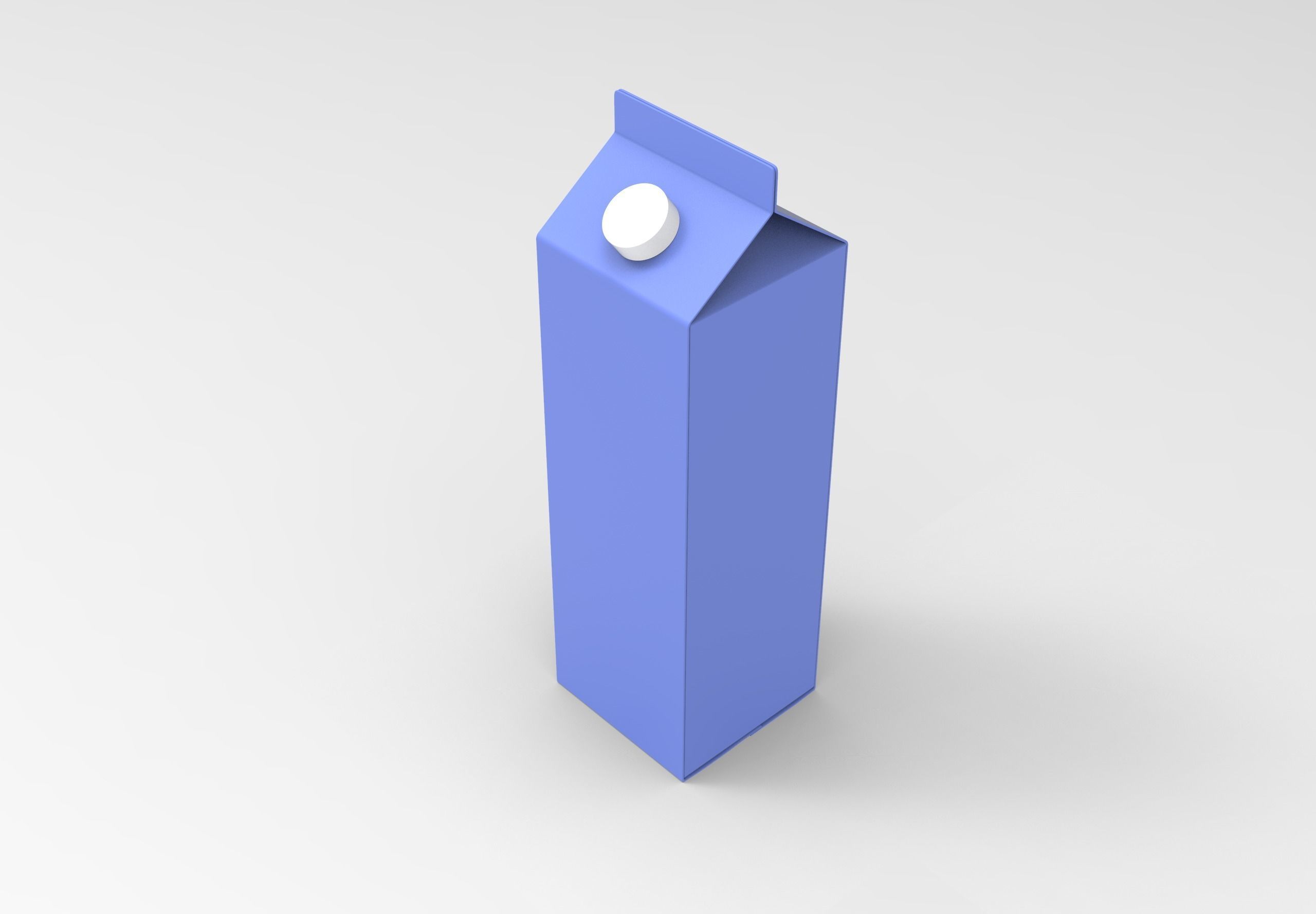 milk pack Free 3D model_1