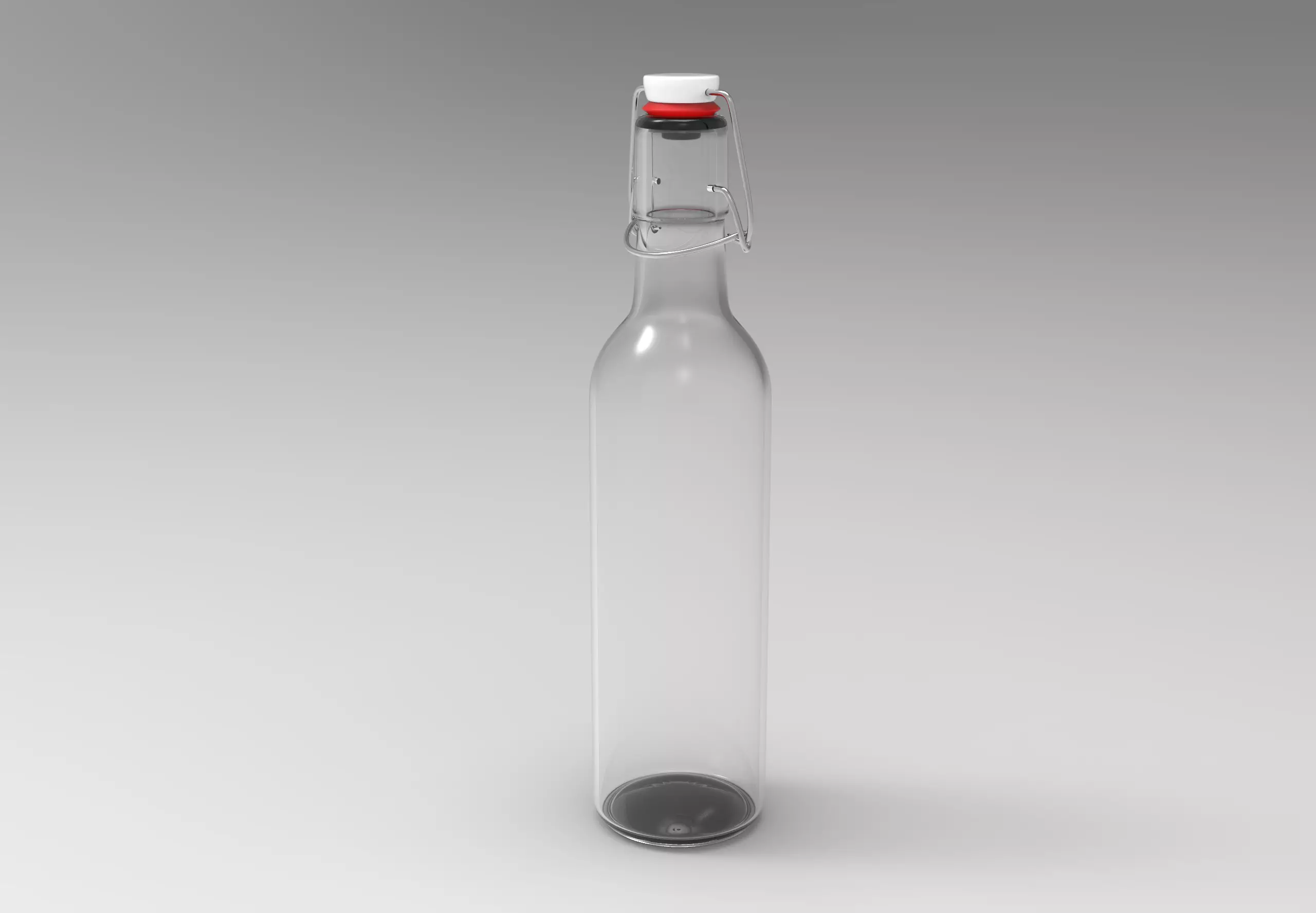 glass bottle 1 Free 3D model_0