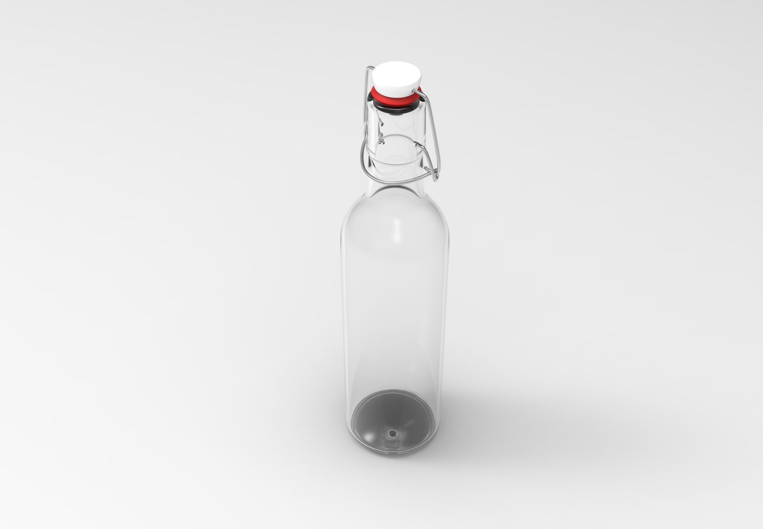 glass bottle 1 Free 3D model_1