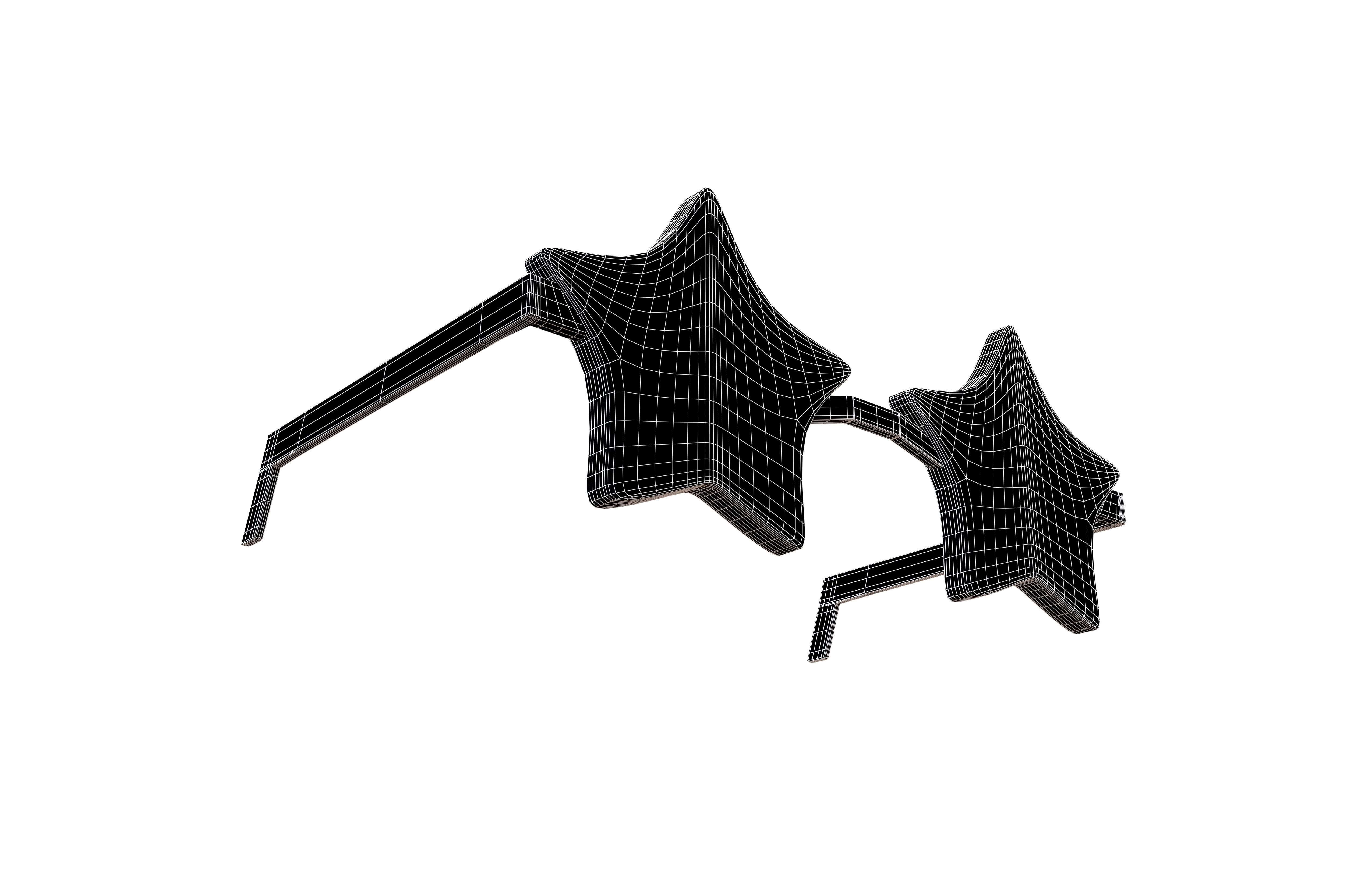 Star Sunglasses v1 023 Low-poly 3D model_7