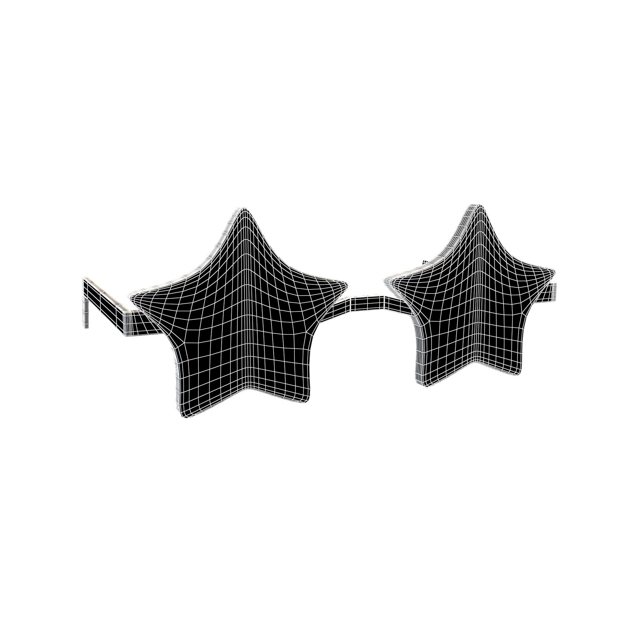 Star Sunglasses v1 023 Low-poly 3D model_4