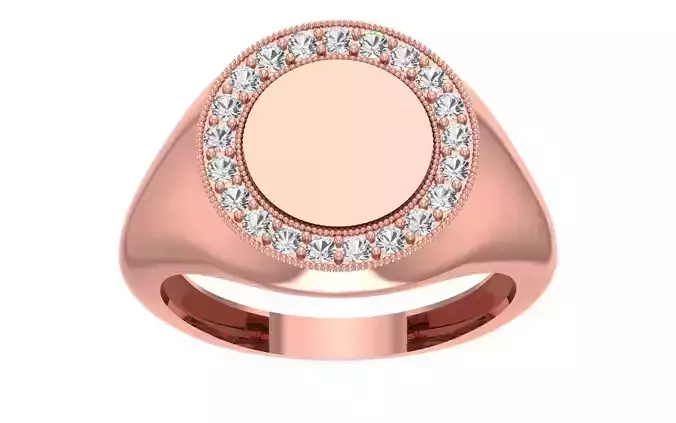 Solitaire Women Light Weight Band Ring