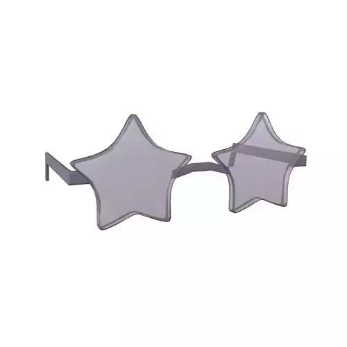 Star Sunglasses v1 032 Low-poly 3D model
