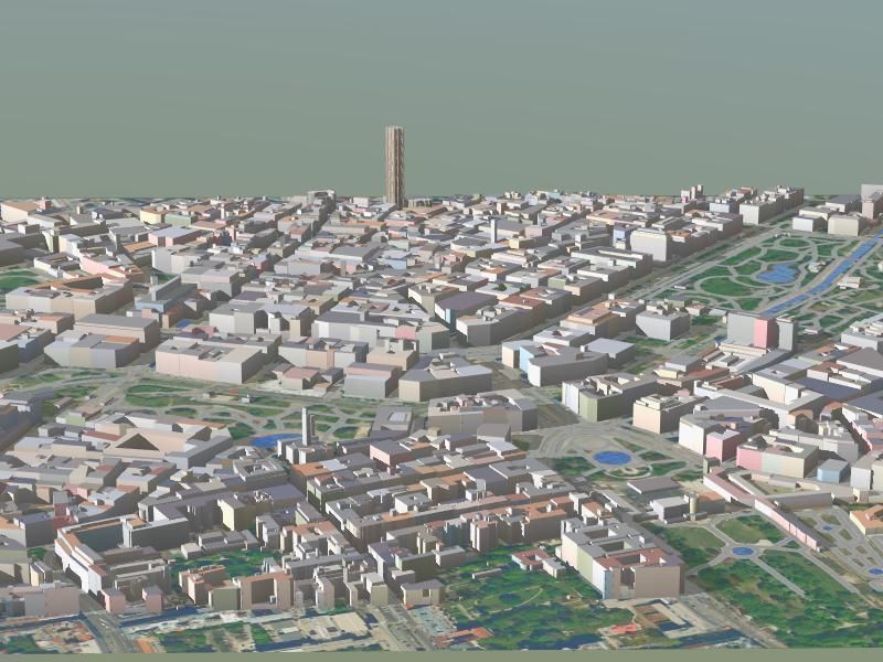 Vienna City Low-poly 3D model_4
