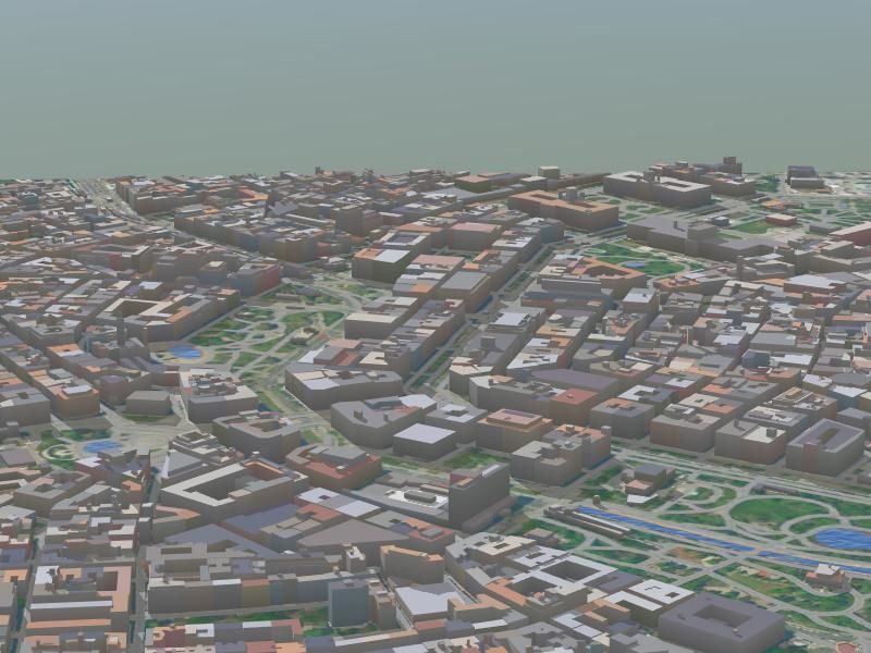 Vienna City Low-poly 3D model_3