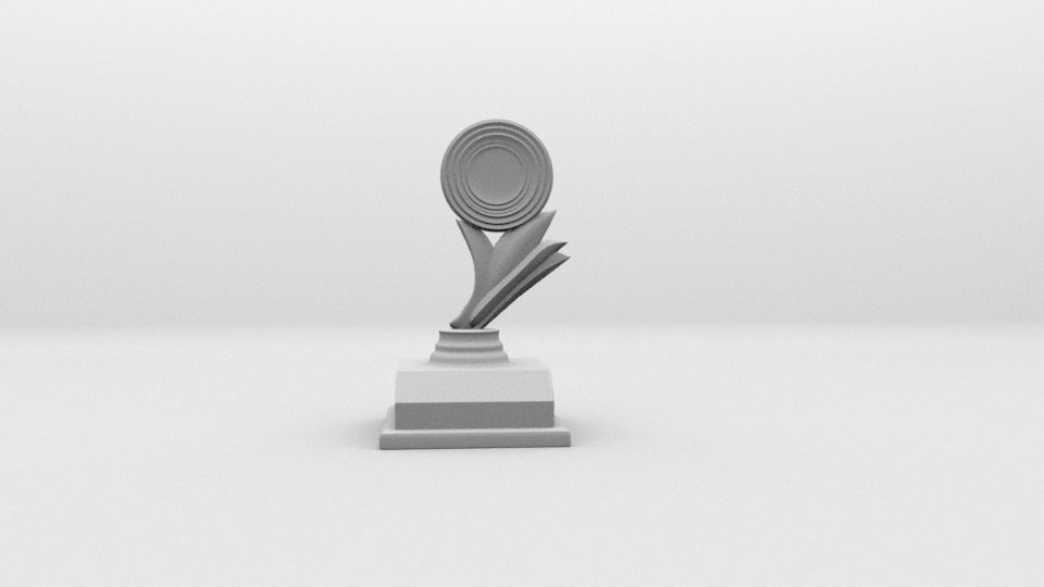 Trophy-Mementos-Gift gold trophy 3D model_3