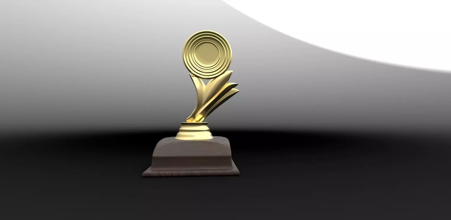 Trophy-Mementos-Gift gold trophy 3D model_0