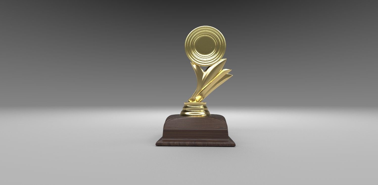 Trophy-Mementos-Gift gold trophy 3D model_1