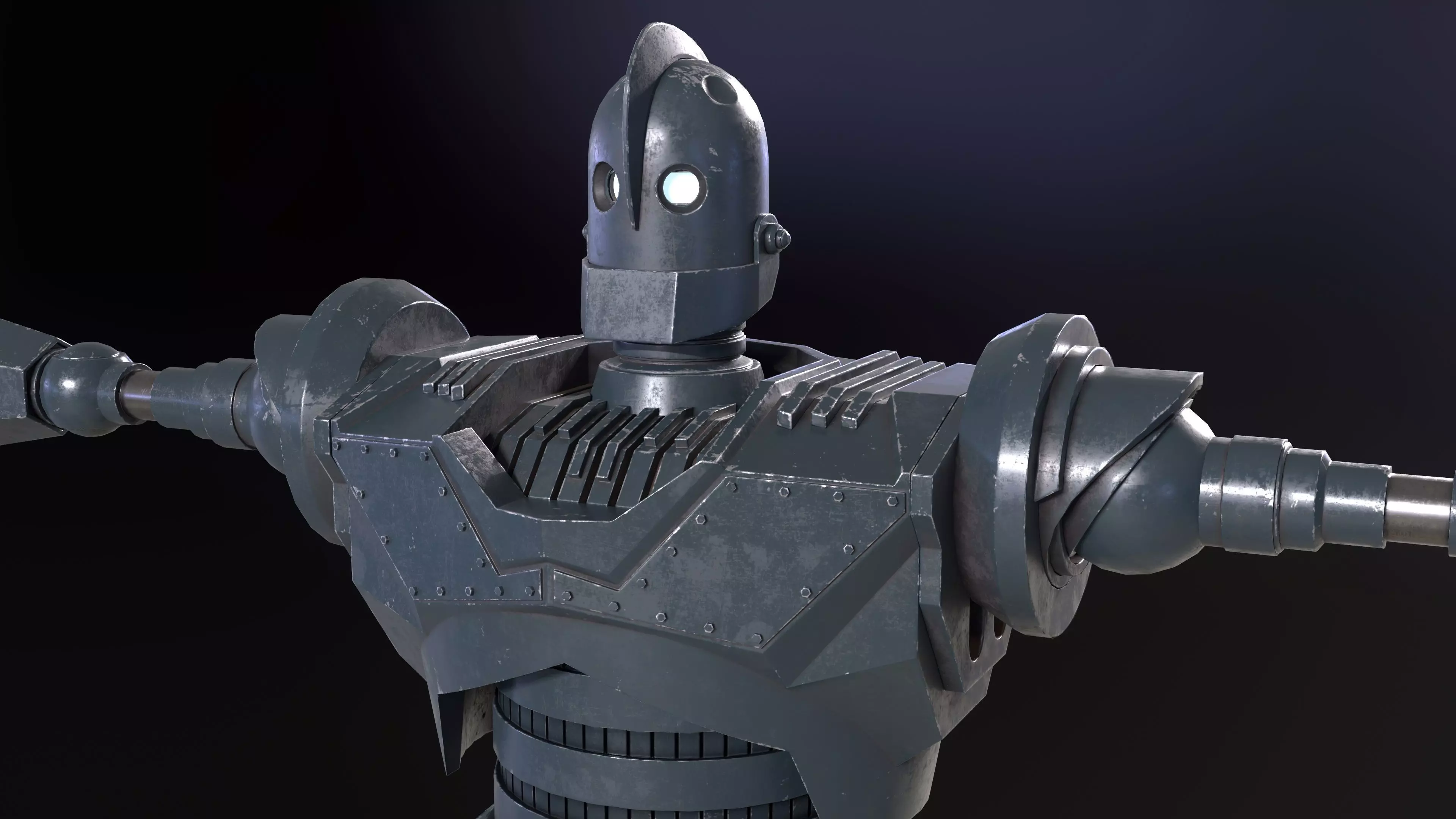 Low Poly Robot Low-poly 3D model_0
