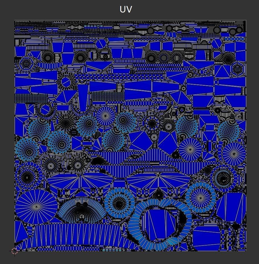 Low Poly Robot Low-poly 3D model_11