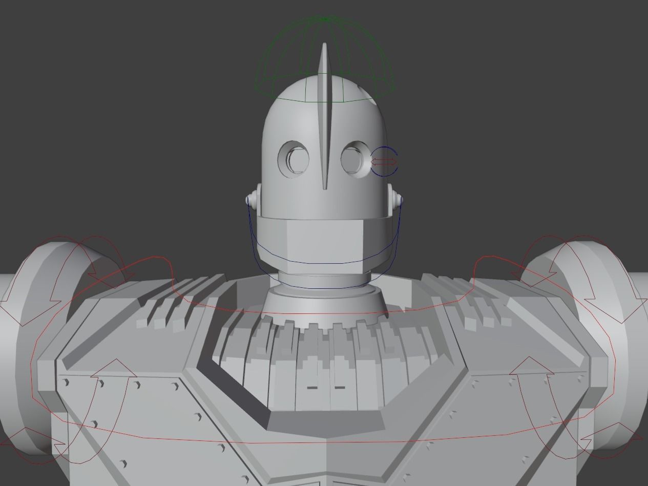 Low Poly Robot Low-poly 3D model_10