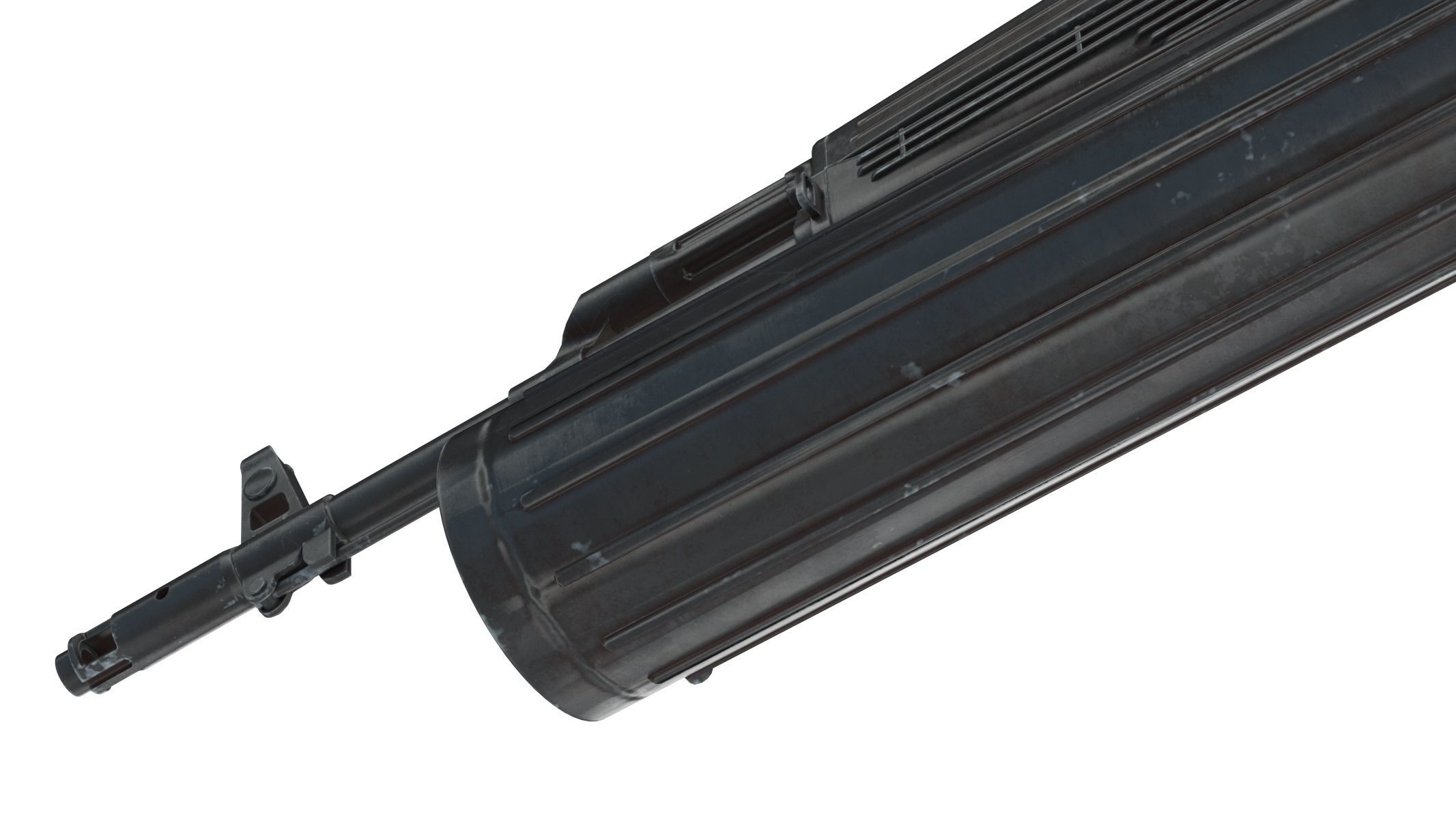 AK-74 PP-19 Mag Low Poly PBR Realistic Low-poly 3D model_10