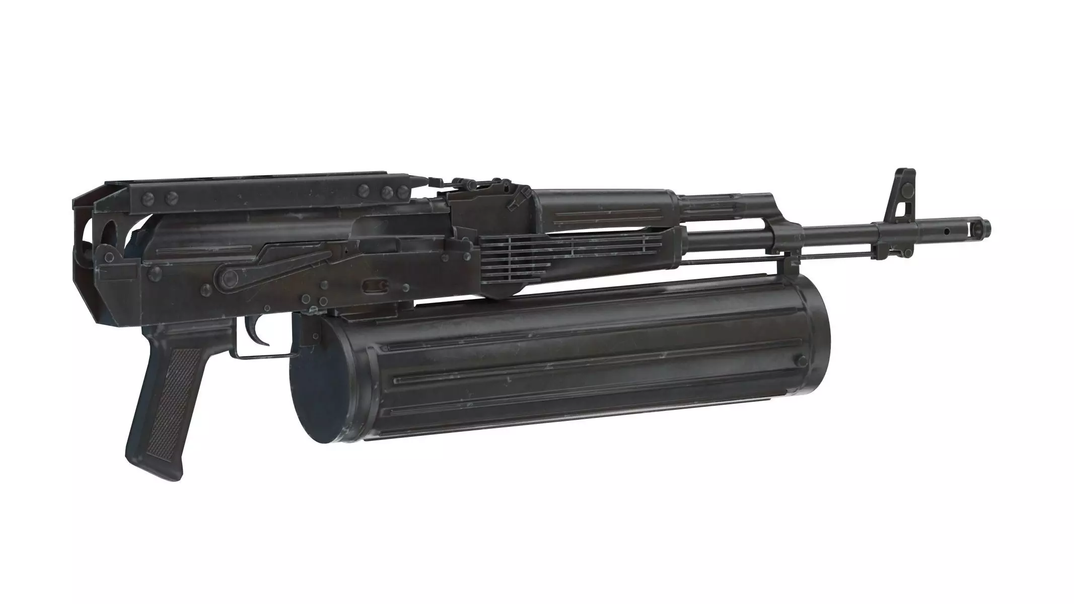 AK-74 PP-19 Mag Low Poly PBR Realistic Low-poly 3D model_0