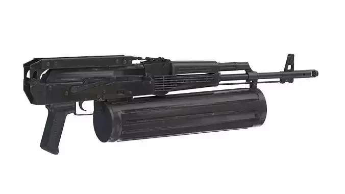 AK-74 PP-19 Mag Low Poly PBR Realistic Low-poly 3D model