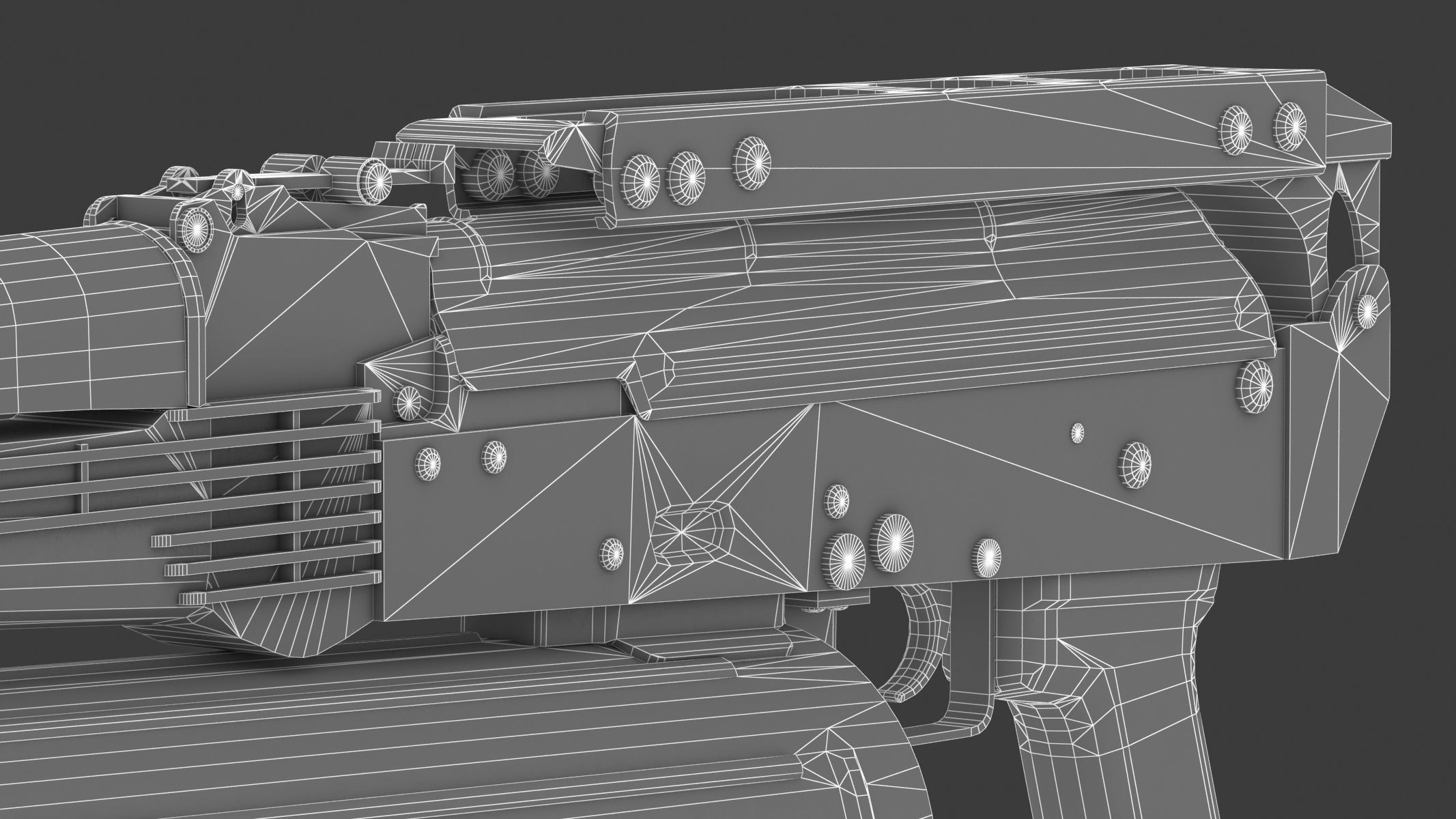 AK-74 PP-19 Mag Low Poly PBR Realistic Low-poly 3D model_23