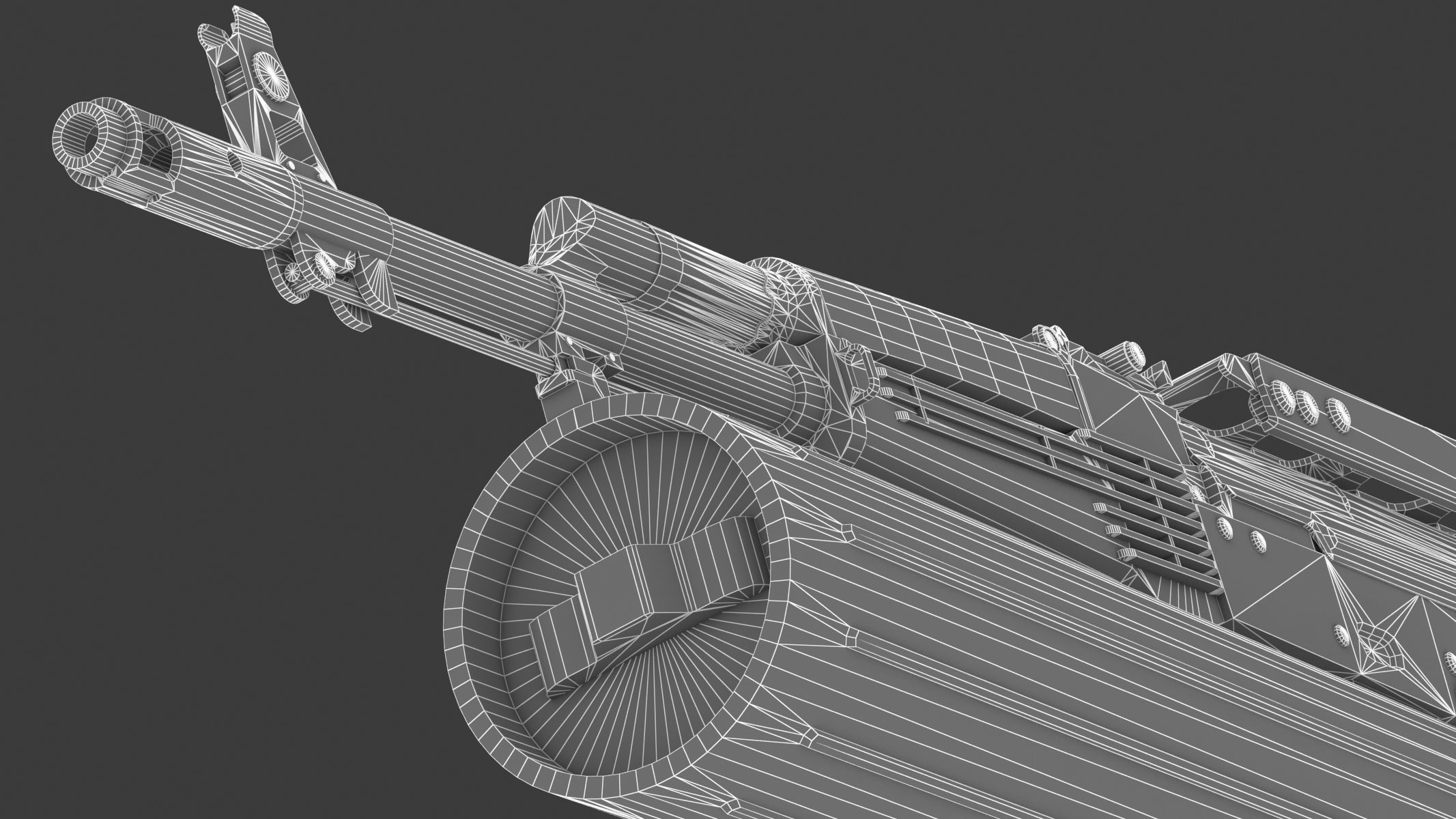 AK-74 PP-19 Mag Low Poly PBR Realistic Low-poly 3D model_28