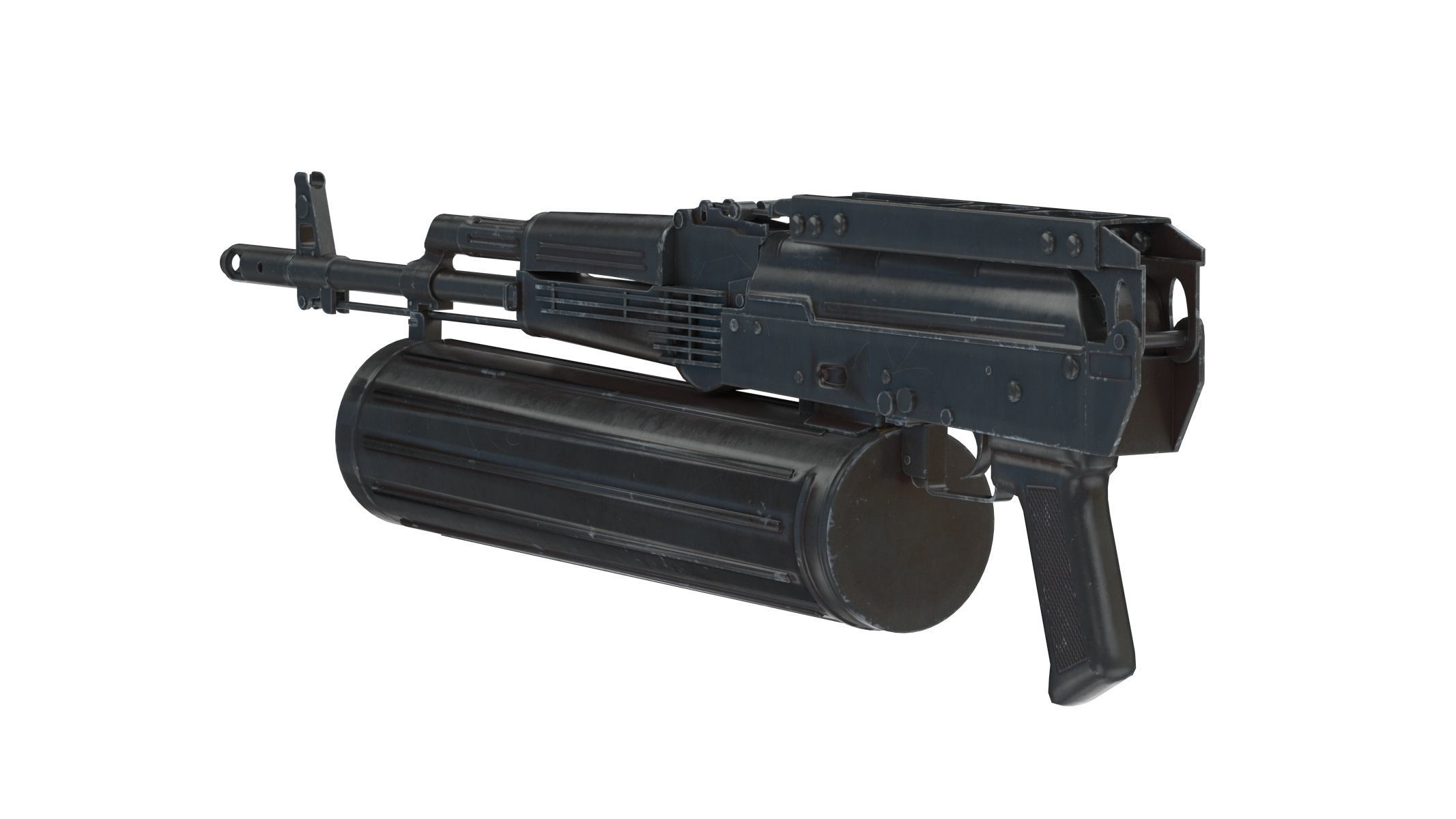 AK-74 PP-19 Mag Low Poly PBR Realistic Low-poly 3D model_1