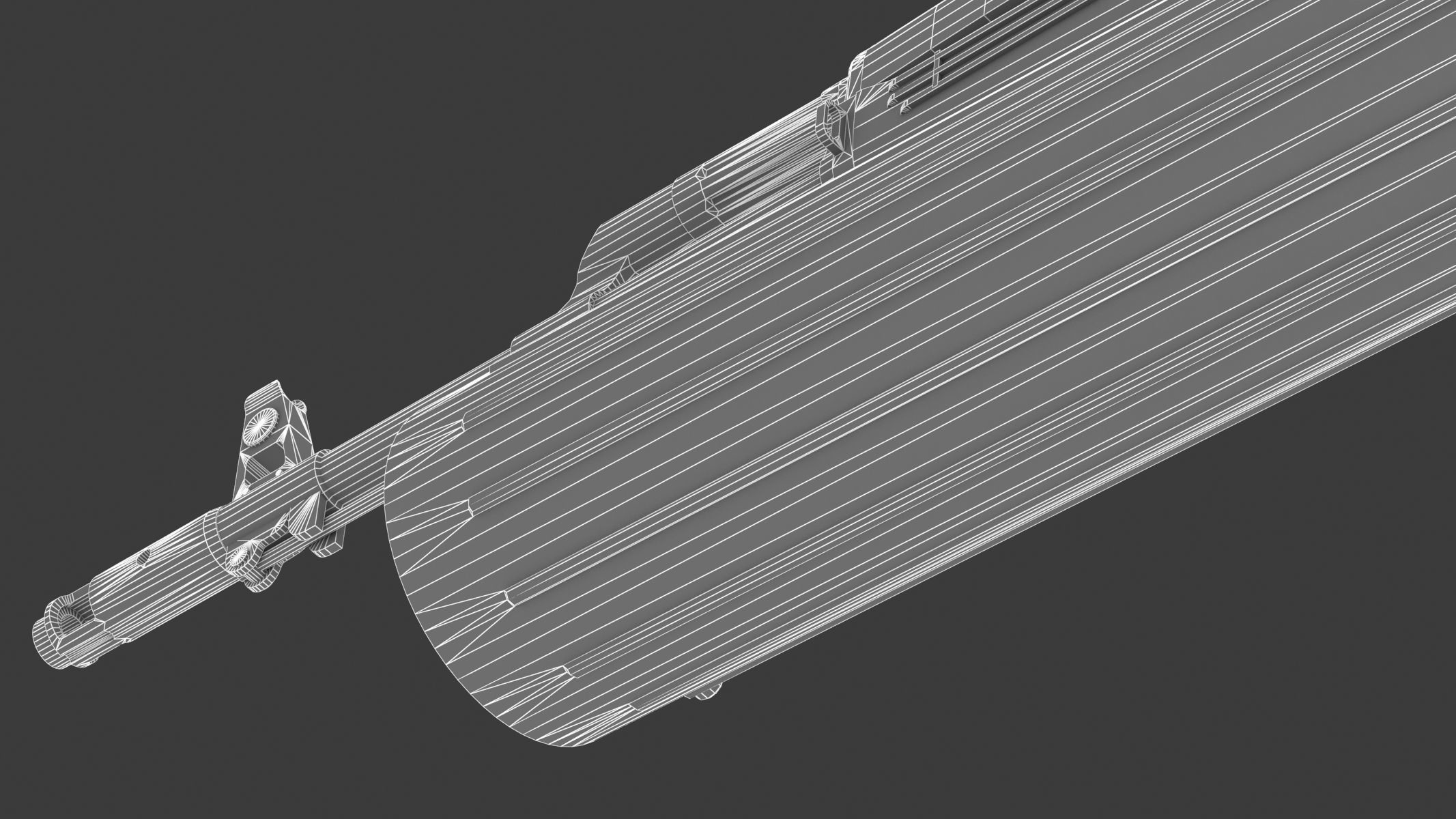 AK-74 PP-19 Mag Low Poly PBR Realistic Low-poly 3D model_25