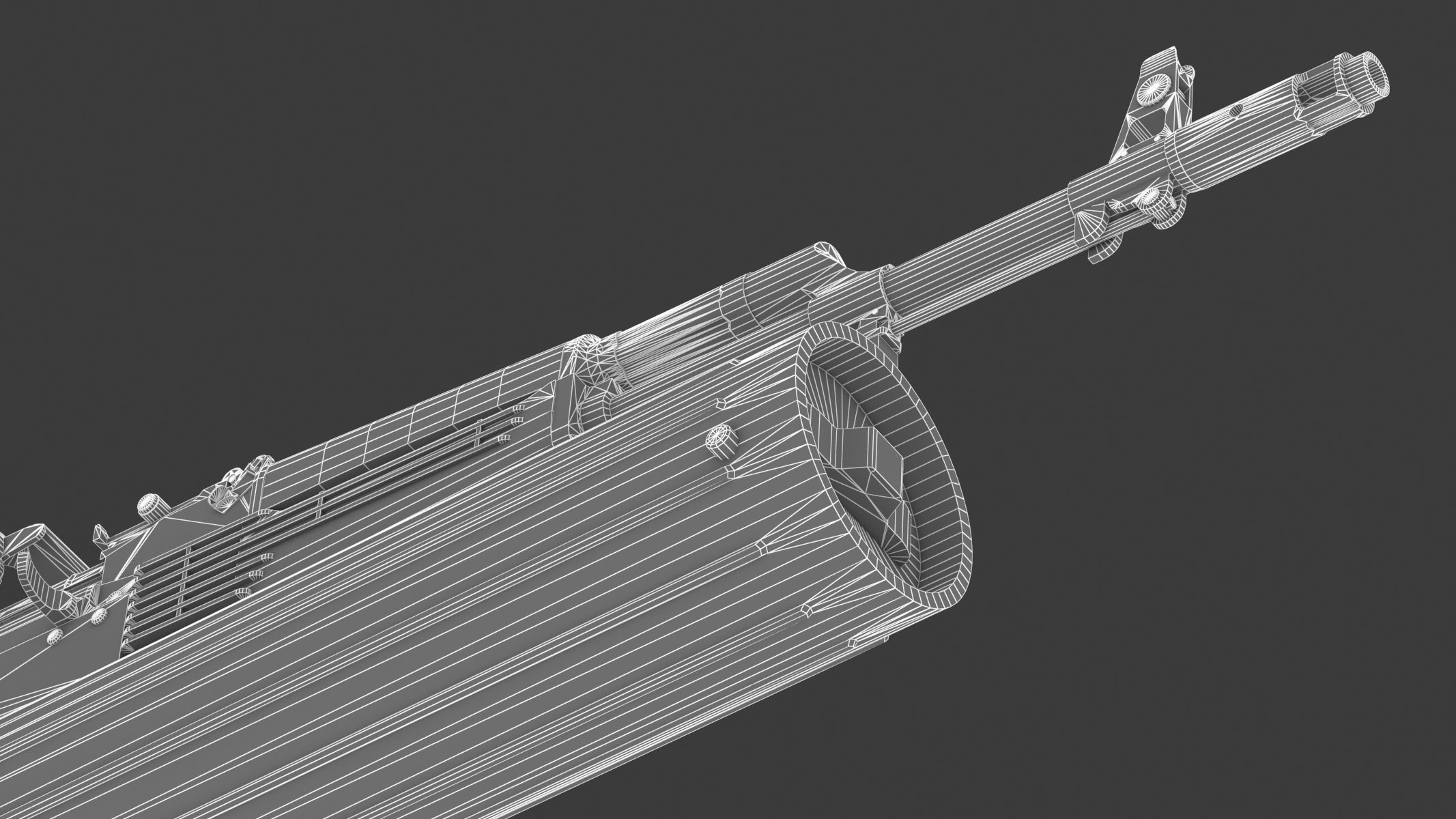 AK-74 PP-19 Mag Low Poly PBR Realistic Low-poly 3D model_27