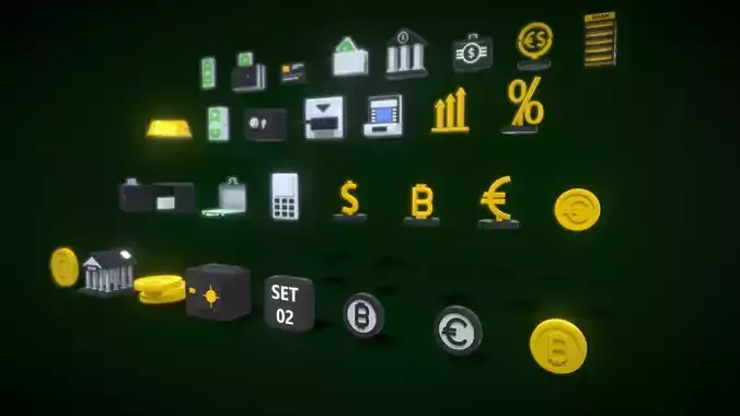 3D Button Collections3 3D Model