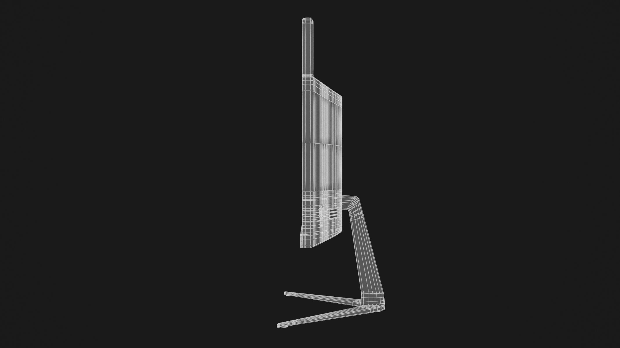 All In One PC 19 inch Generic 3D model_12