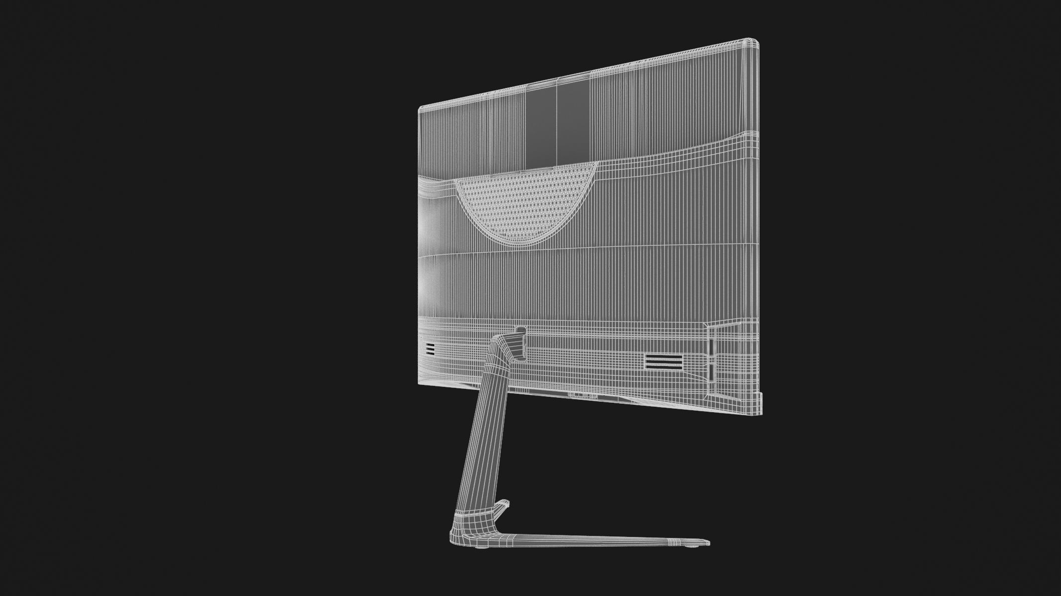 All In One PC 19 inch Generic 3D model_17