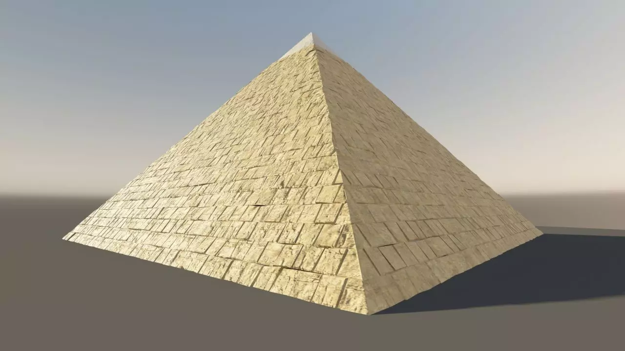 LowPoly Giza Pyramid Free low-poly 3D model_0