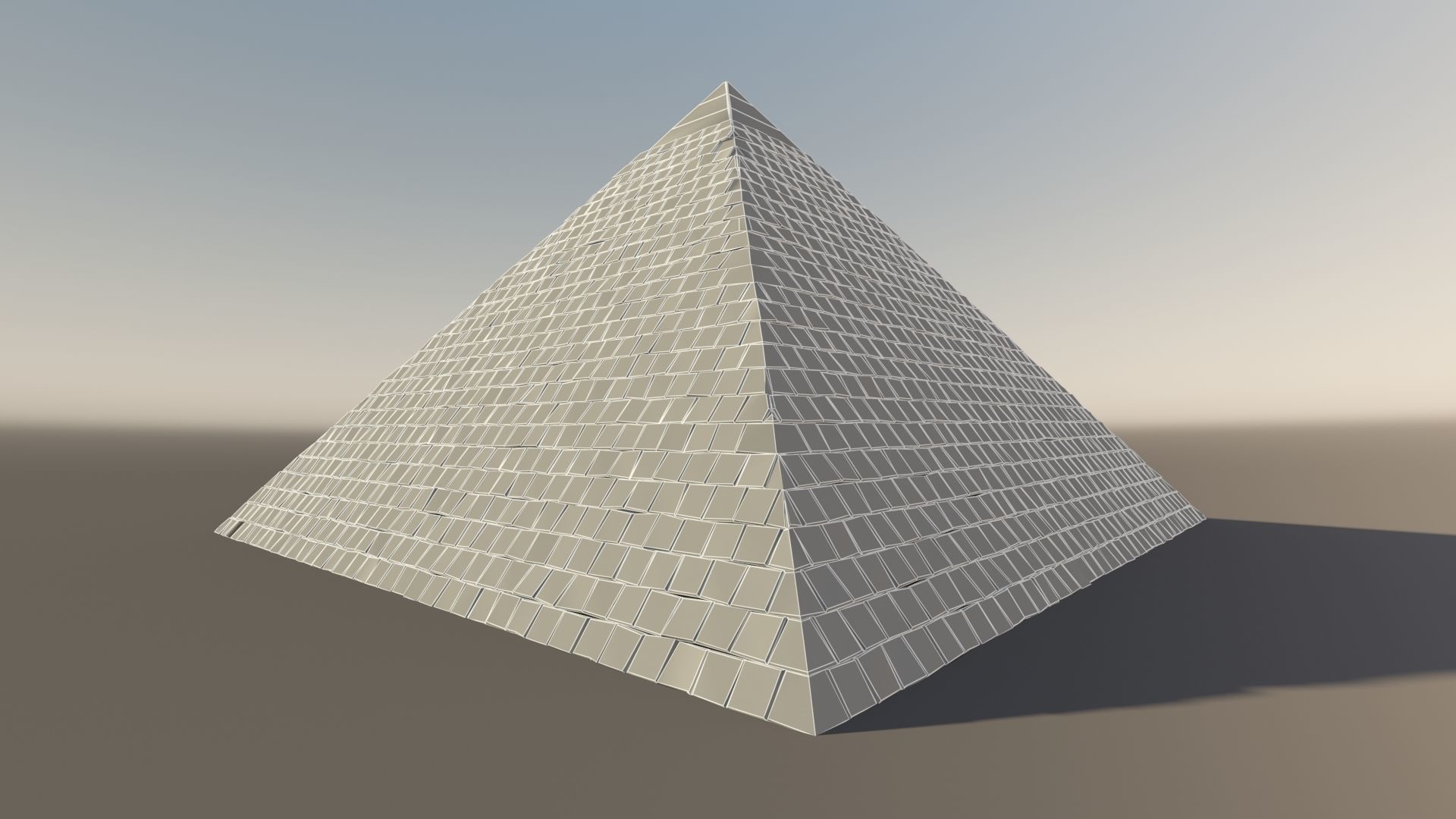 LowPoly Giza Pyramid Free low-poly 3D model_1
