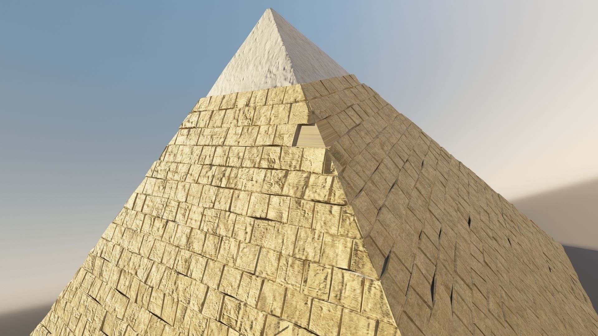 LowPoly Giza Pyramid Free low-poly 3D model_2