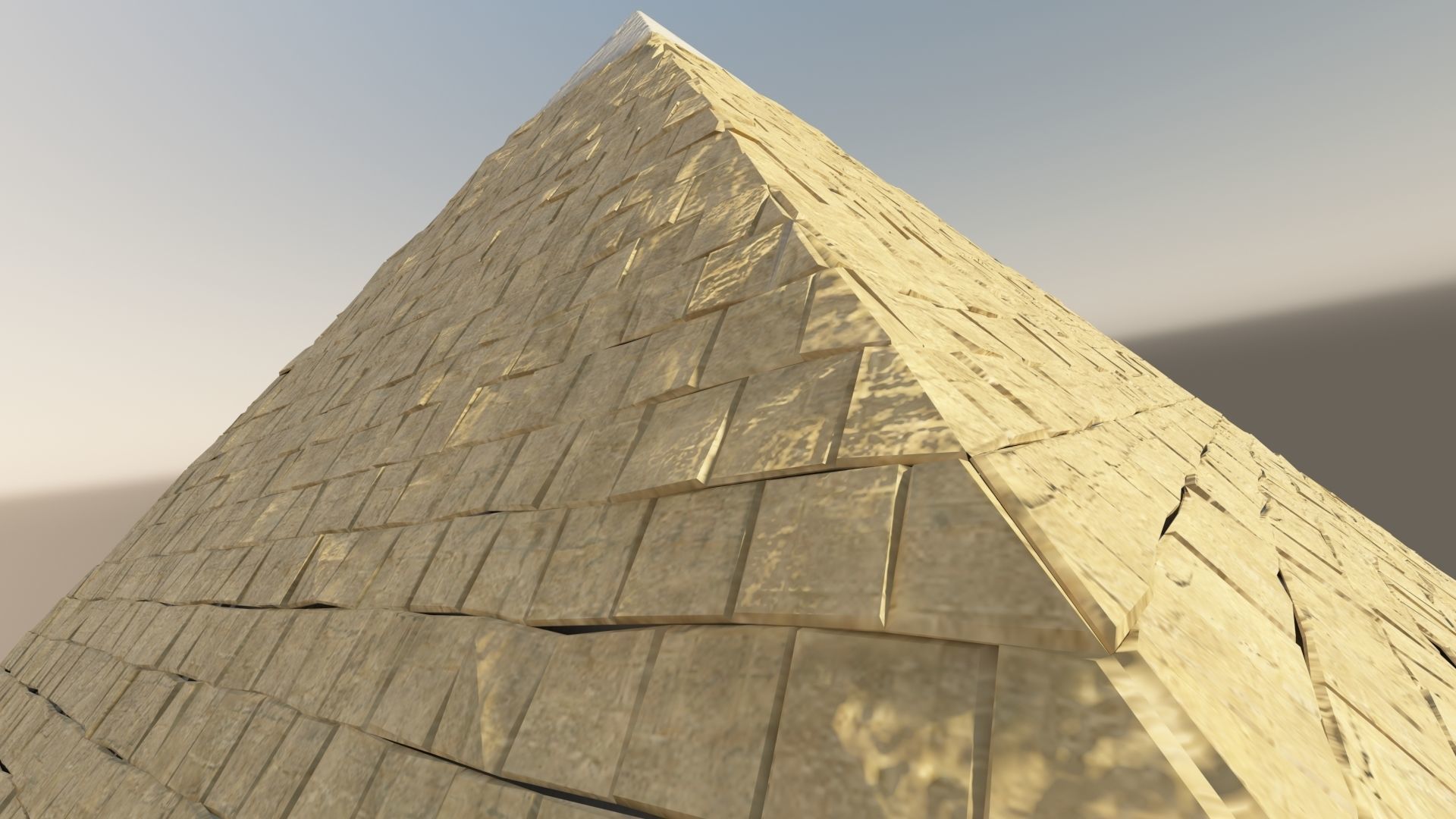 LowPoly Giza Pyramid Free low-poly 3D model_9