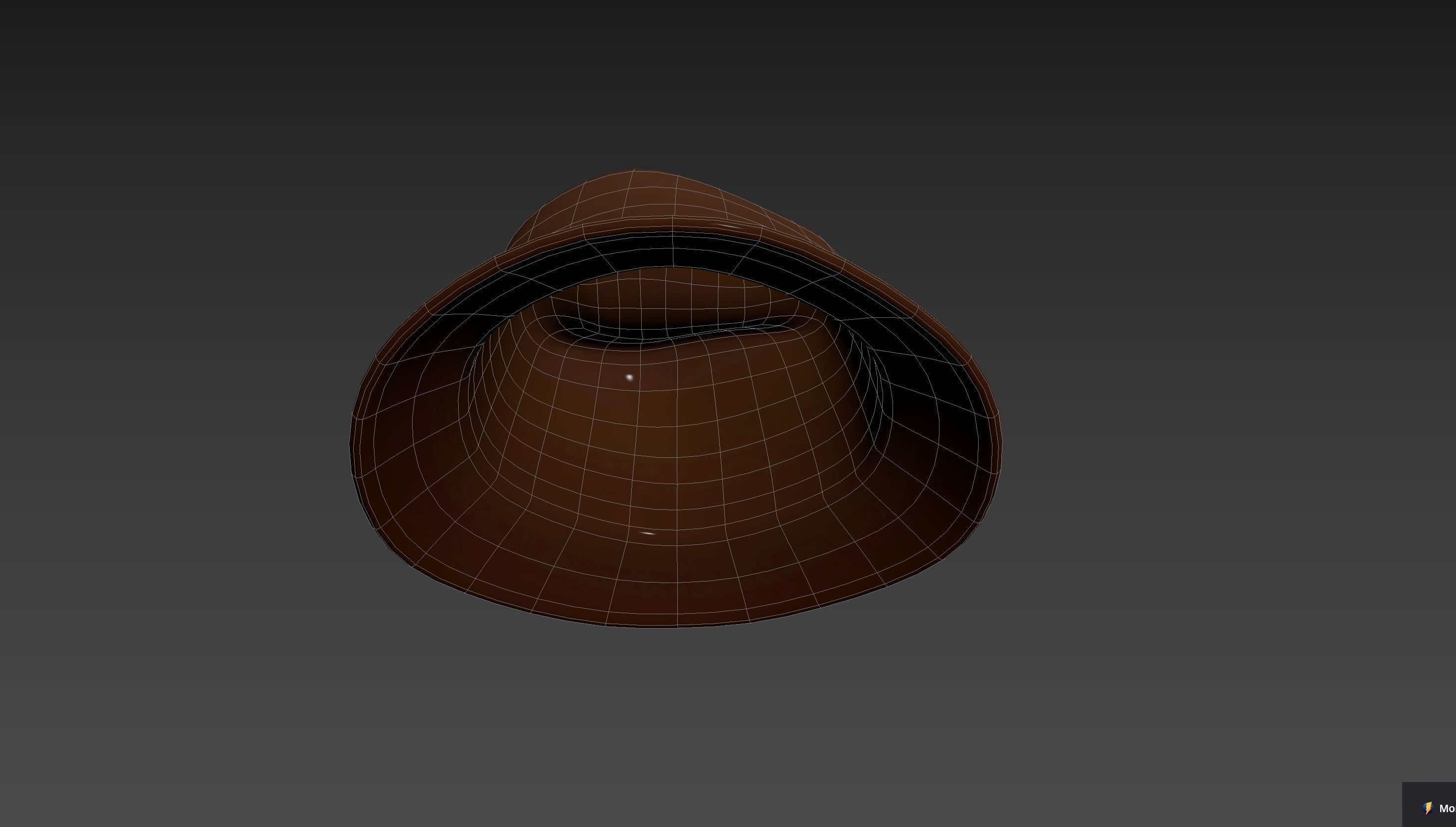 Cartoon Fedora Hat 3D model_36