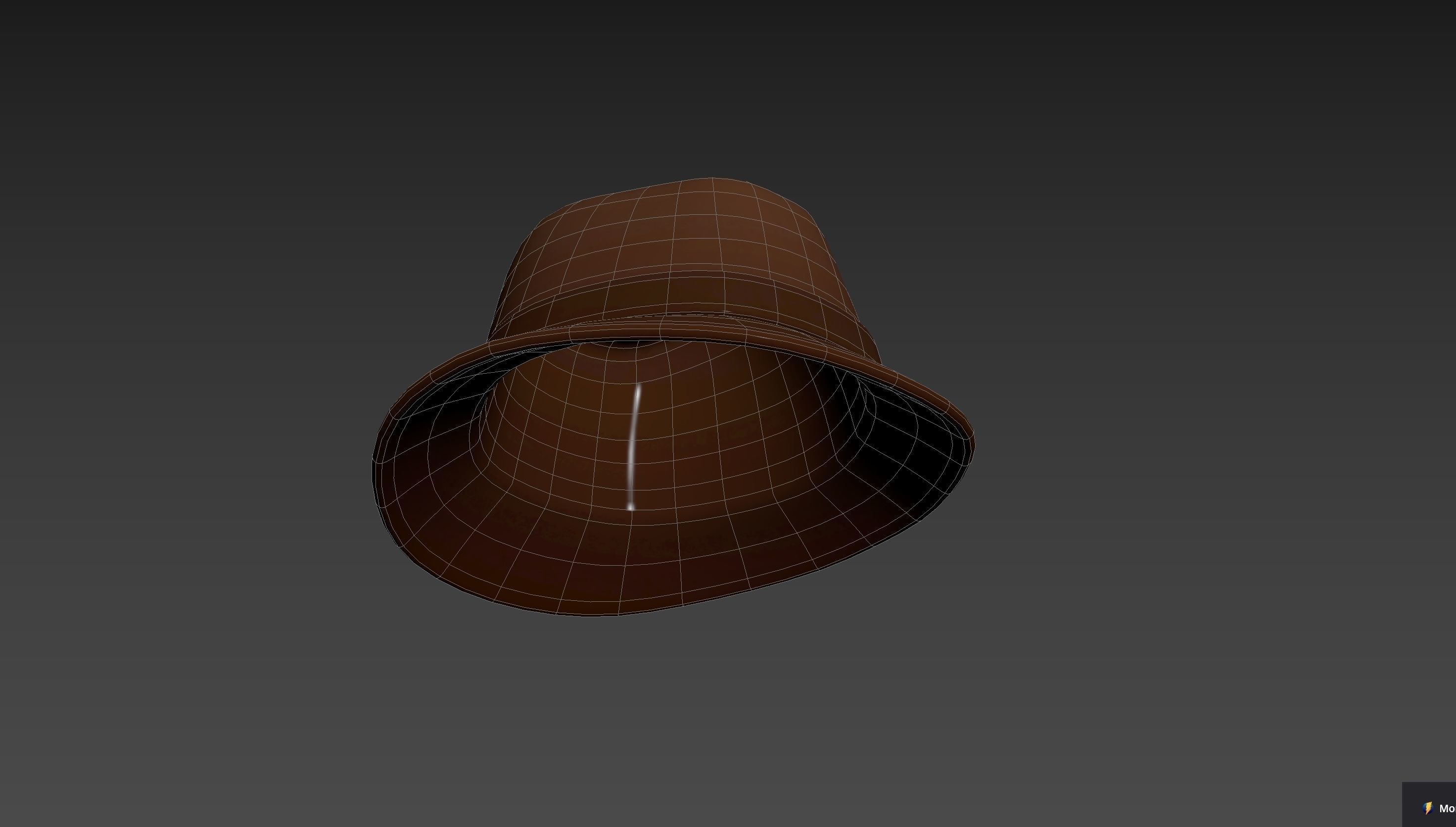 Cartoon Fedora Hat 3D model_34