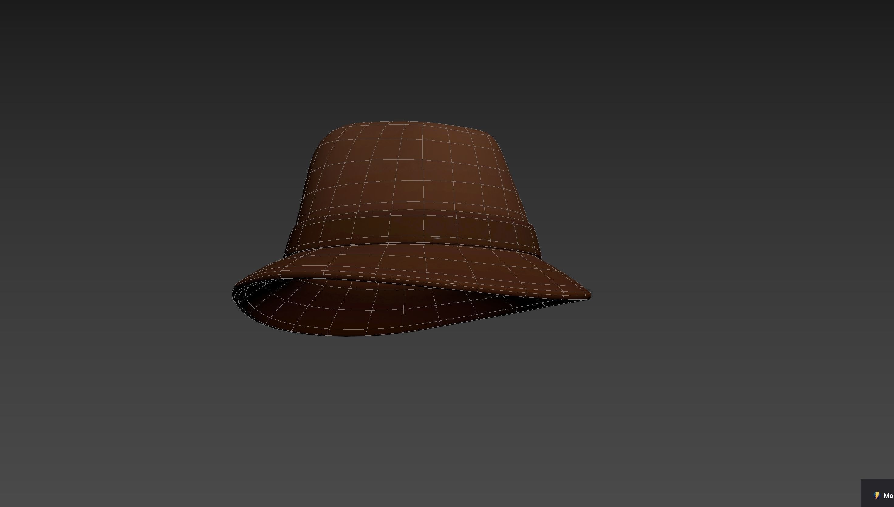 Cartoon Fedora Hat 3D model_33