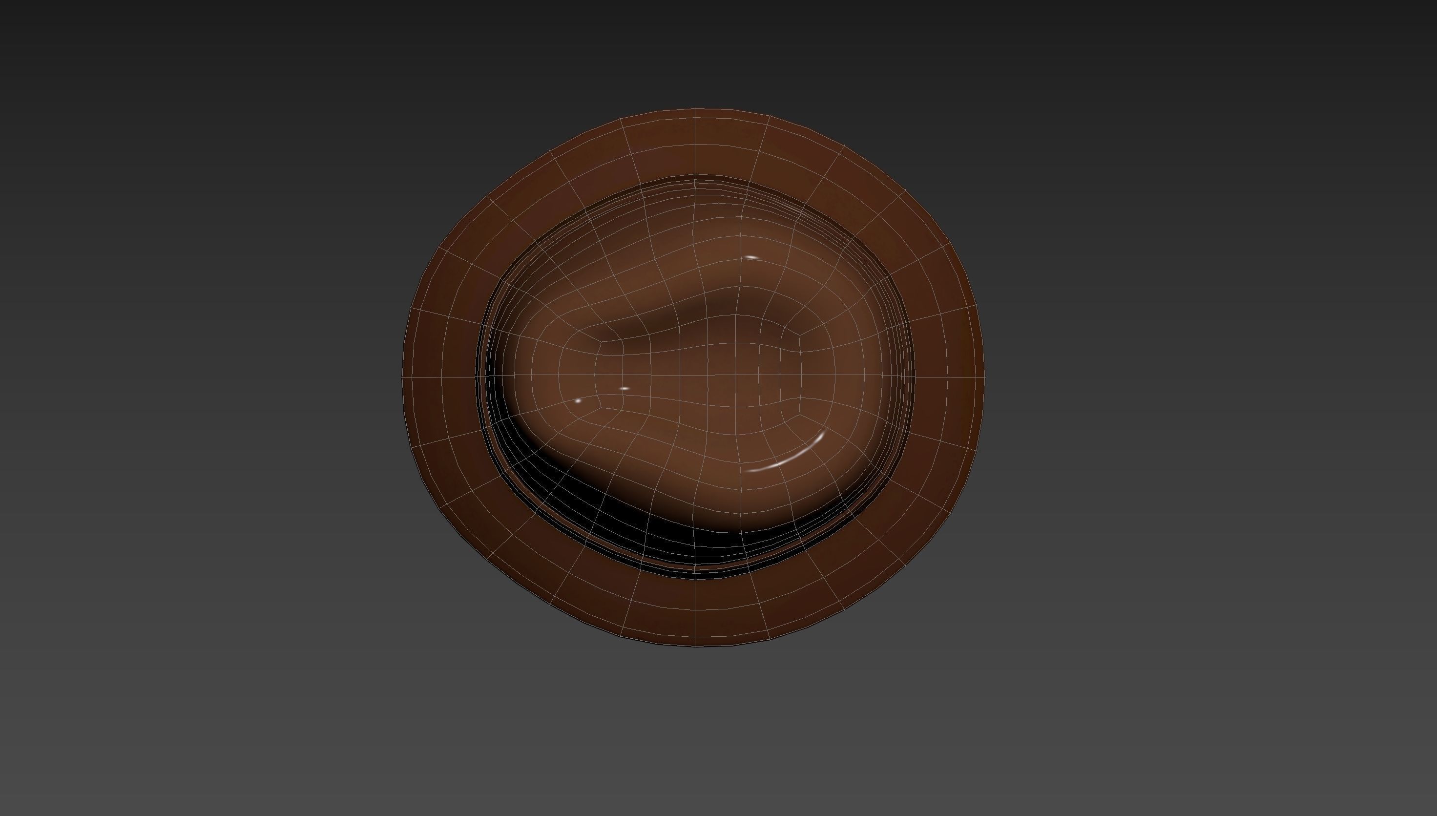 Cartoon Fedora Hat 3D model_24