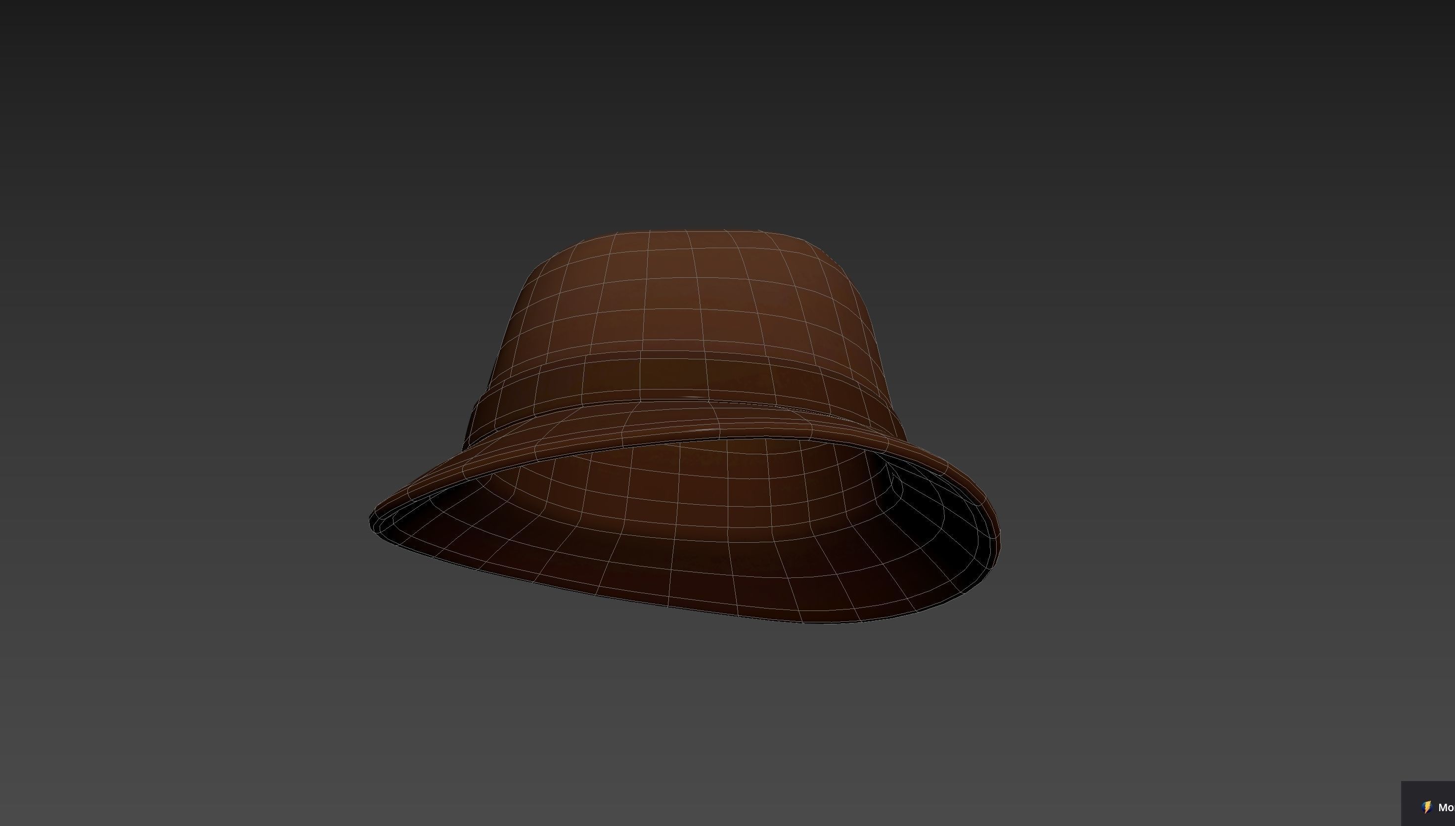 Cartoon Fedora Hat 3D model_26