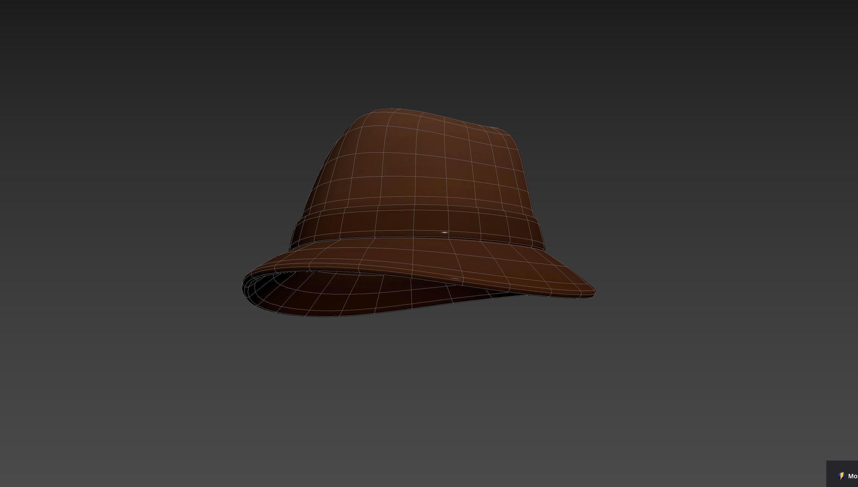 Cartoon Fedora Hat 3D model_18