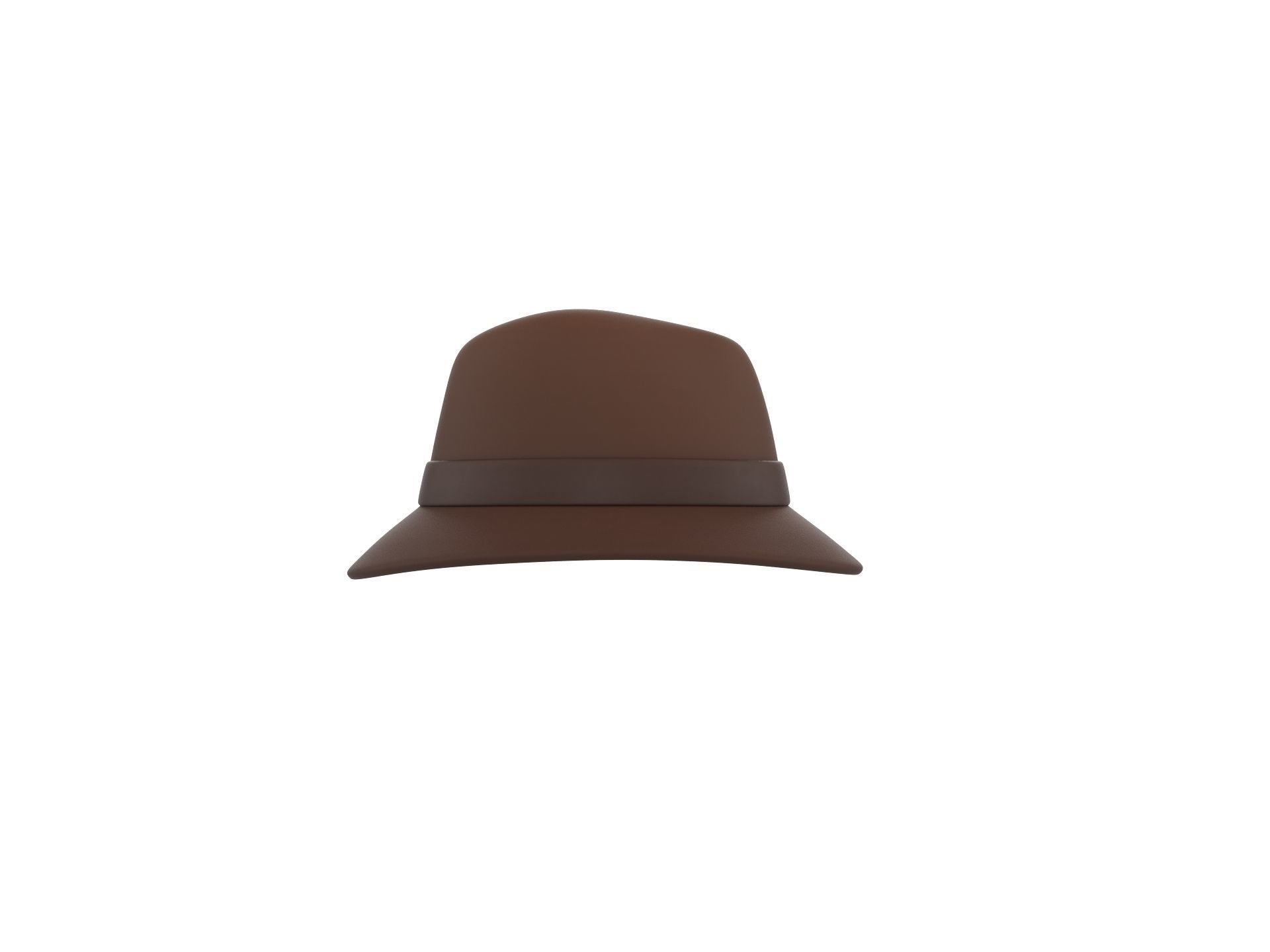 Cartoon Fedora Hat 3D model_3